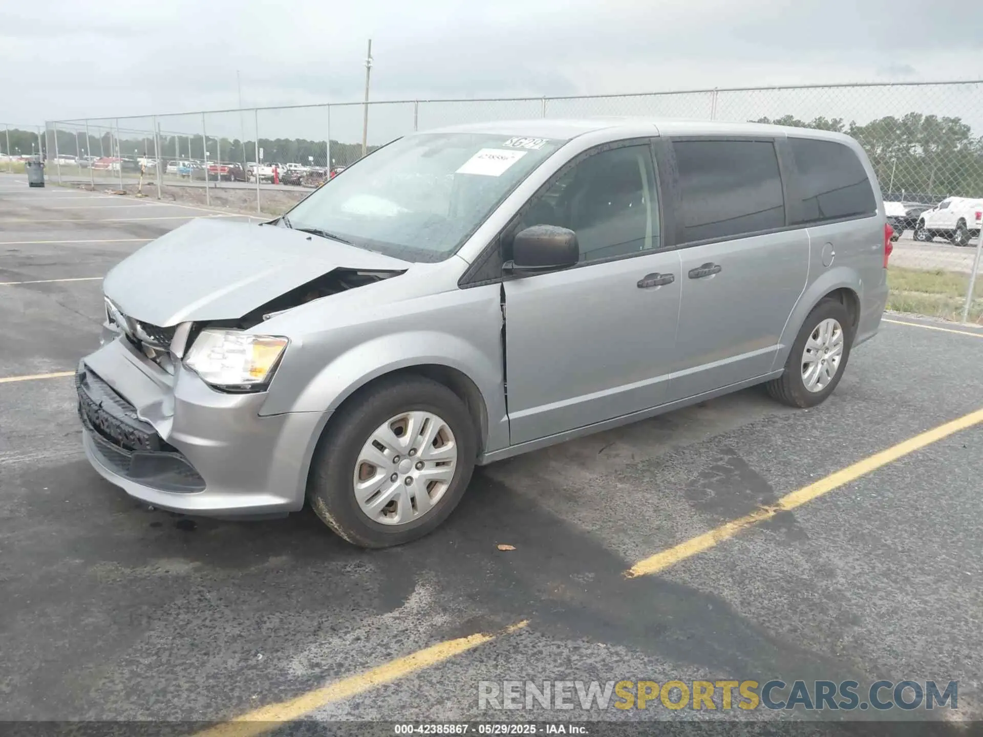 2 fotografías del automóvil dañado 2C4RDGBG4KR786358 DODGE GRAND CARAVAN 2019