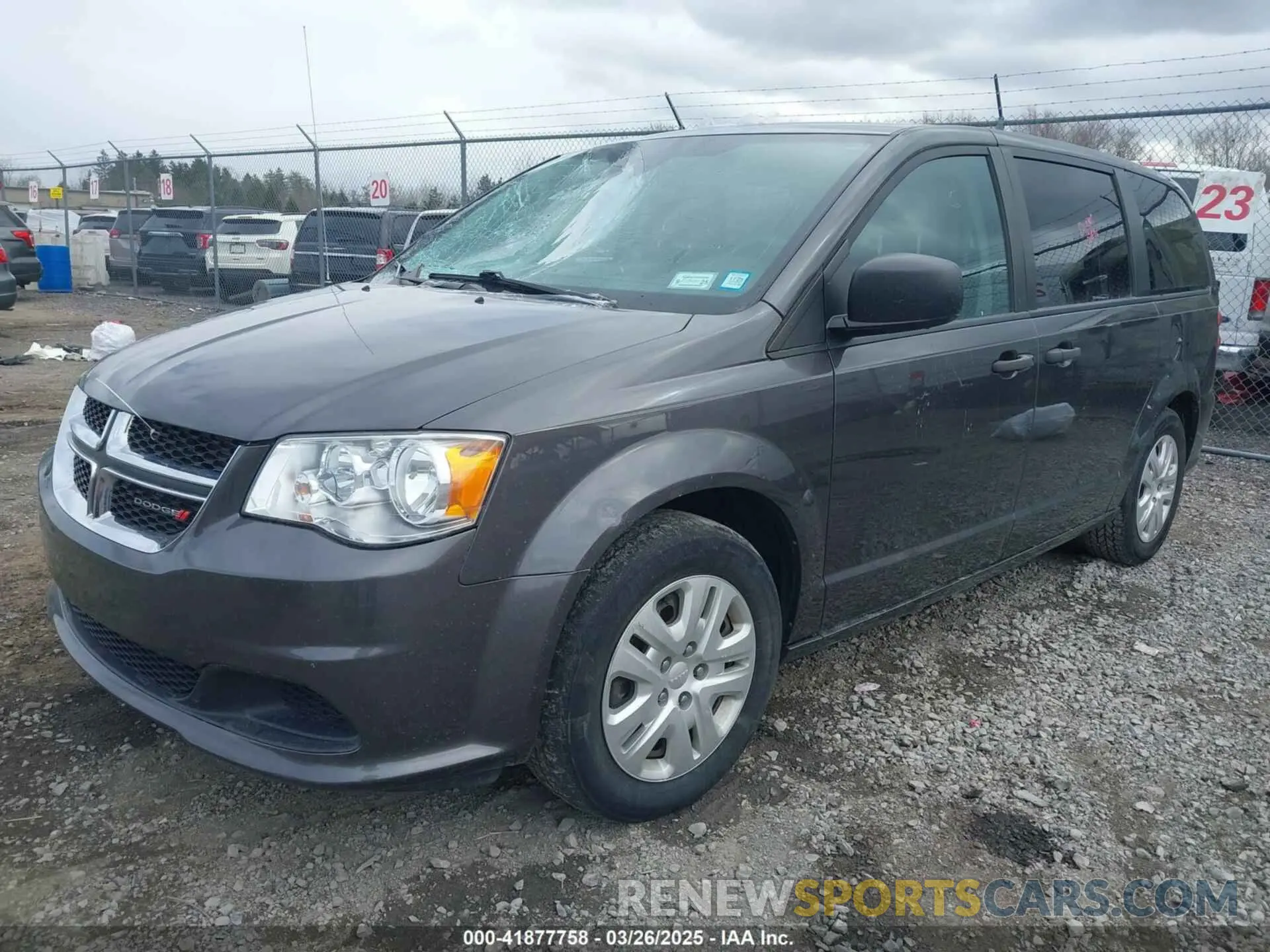 2 fotografías del automóvil dañado 2C4RDGBG6KR781789 DODGE GRAND CARAVAN 2019