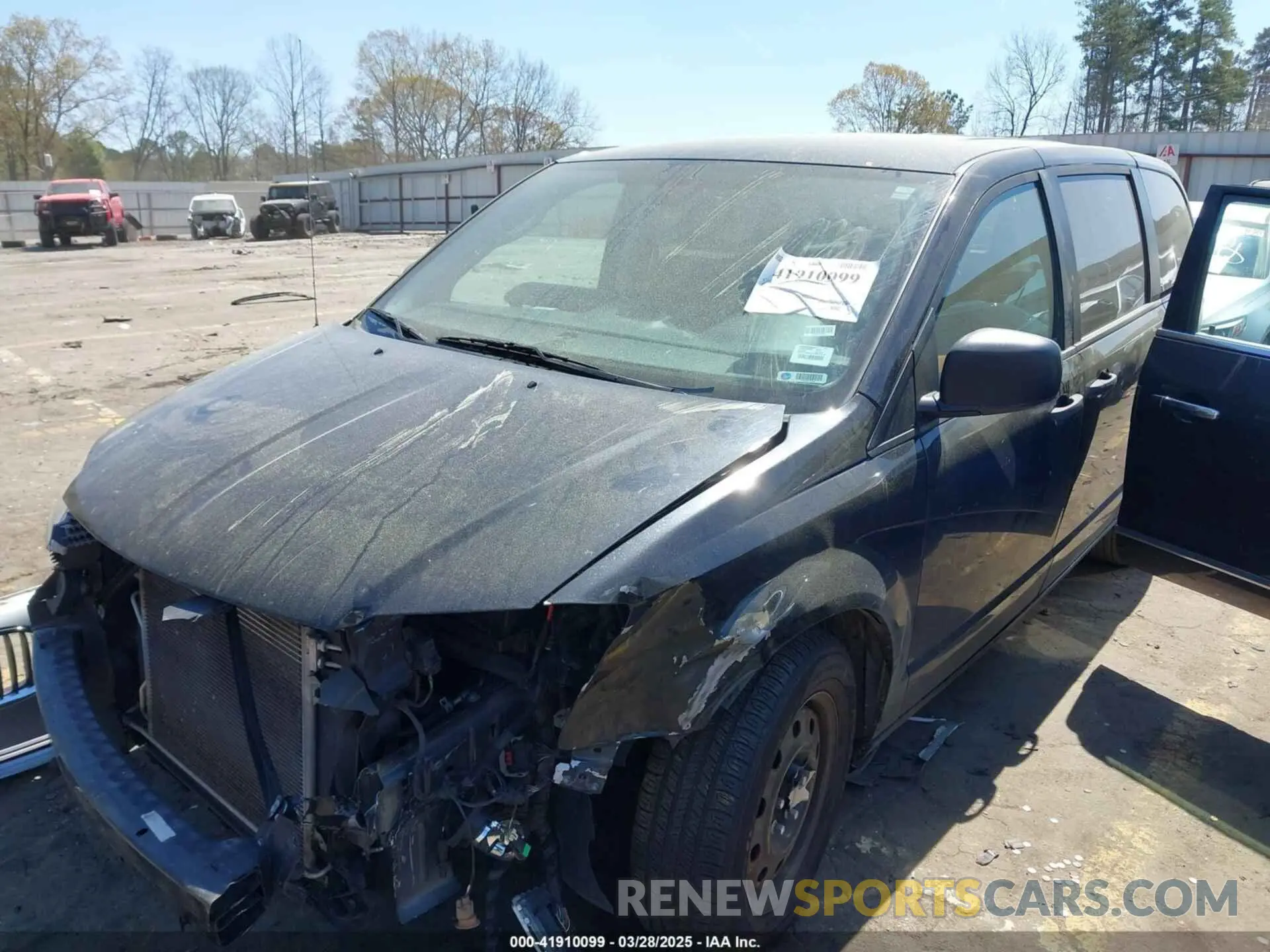 2 fotografías del automóvil dañado 2C4RDGBG7KR614258 DODGE GRAND CARAVAN 2019