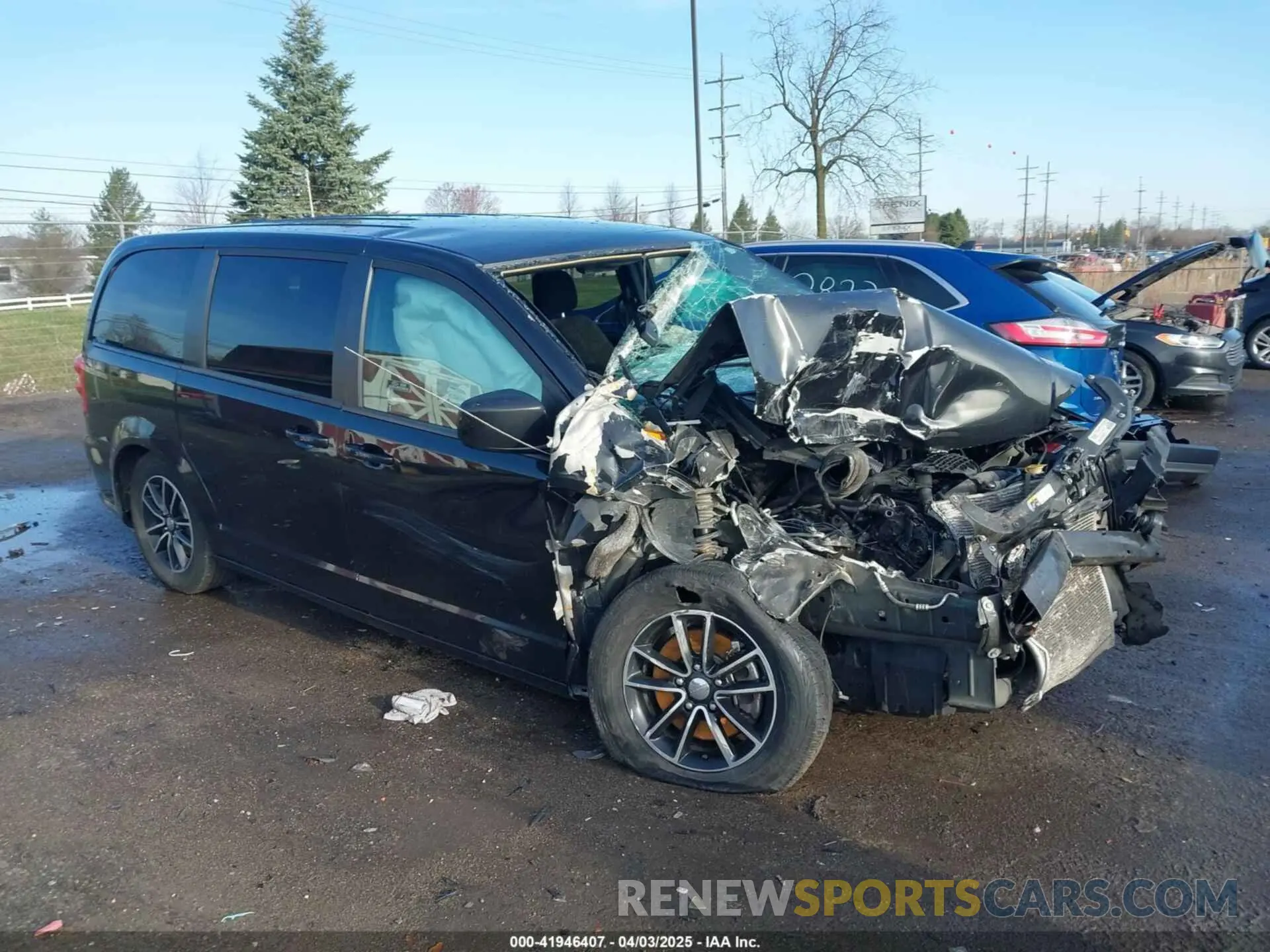 1 fotografías del automóvil dañado 2C4RDGBGXKR528085 DODGE GRAND CARAVAN 2019