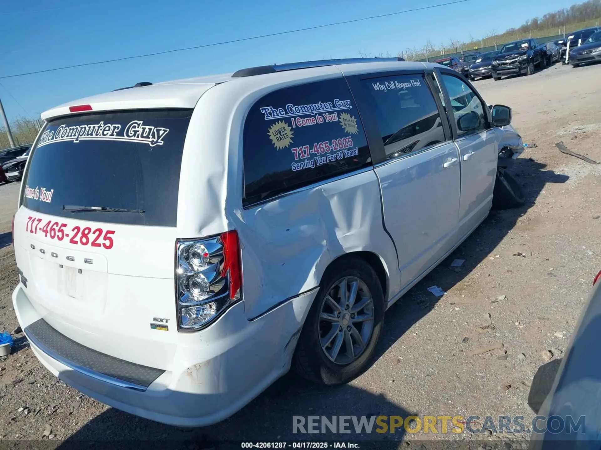 4 fotografías del automóvil dañado 2C4RDGCG1KR545775 DODGE GRAND CARAVAN 2019