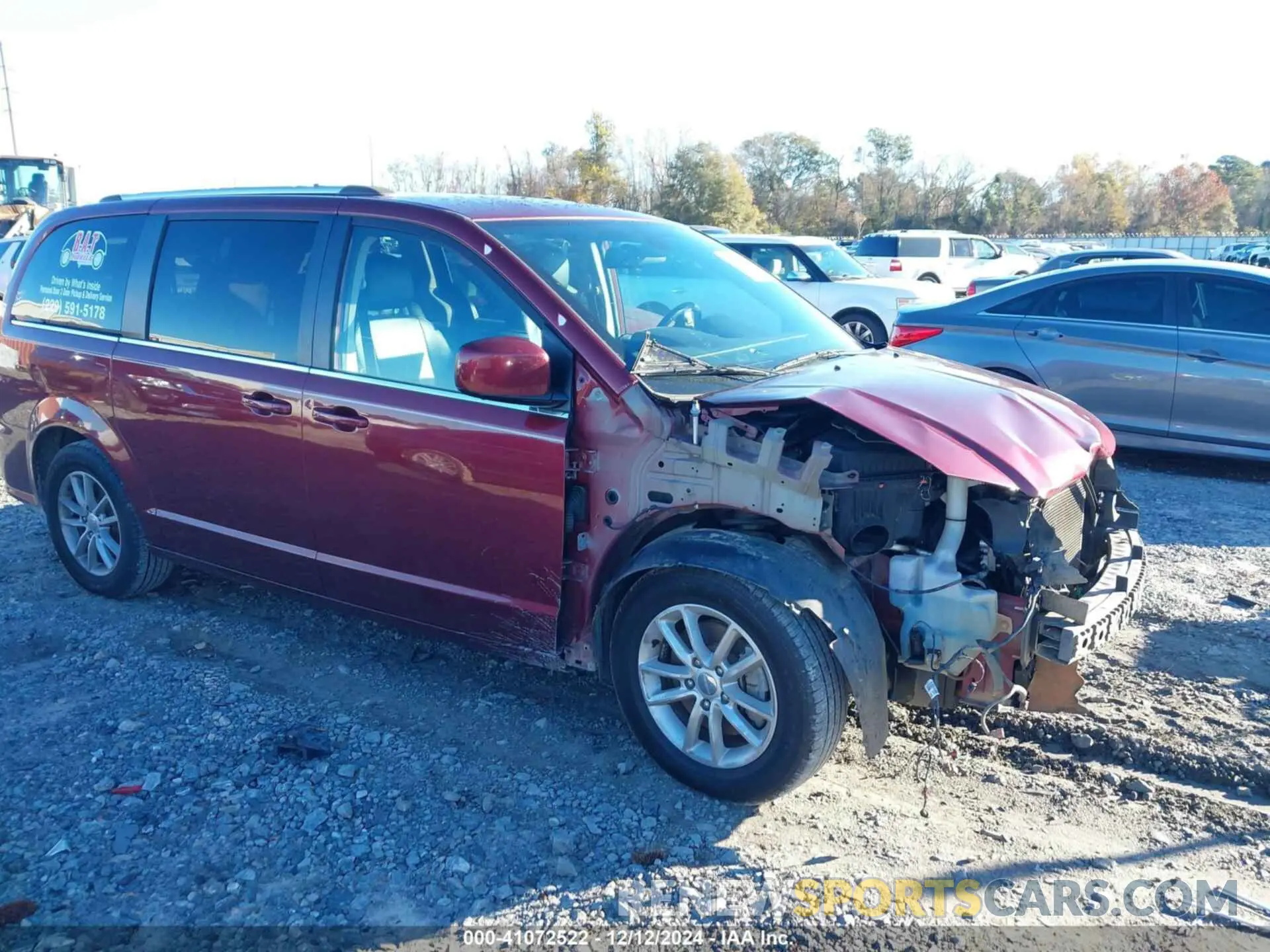 6 fotografías del automóvil dañado 2C4RDGCG2KR620130 DODGE GRAND CARAVAN 2019
