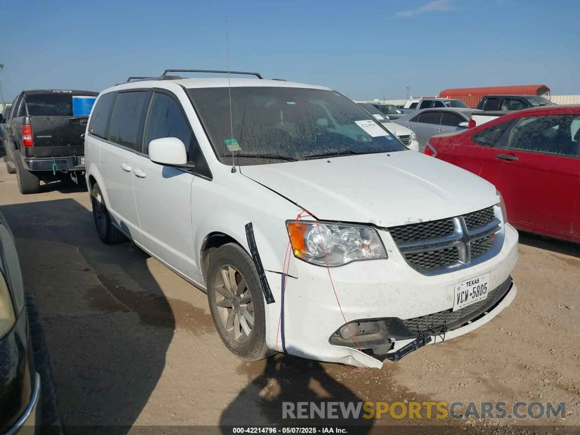 1 fotografías del automóvil dañado 2C4RDGCG4KR717670 DODGE GRAND CARAVAN 2019