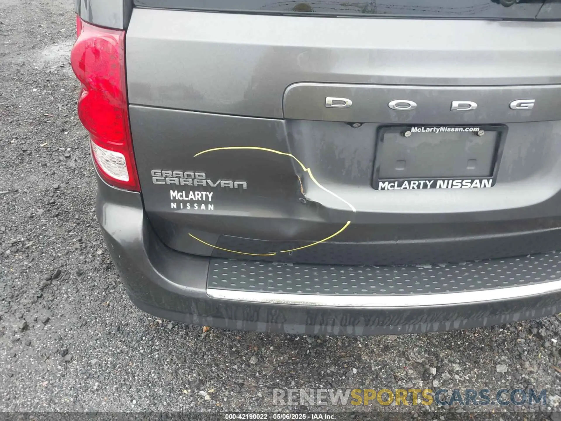 6 fotografías del automóvil dañado 2C4RDGCG5KR565883 DODGE GRAND CARAVAN 2019