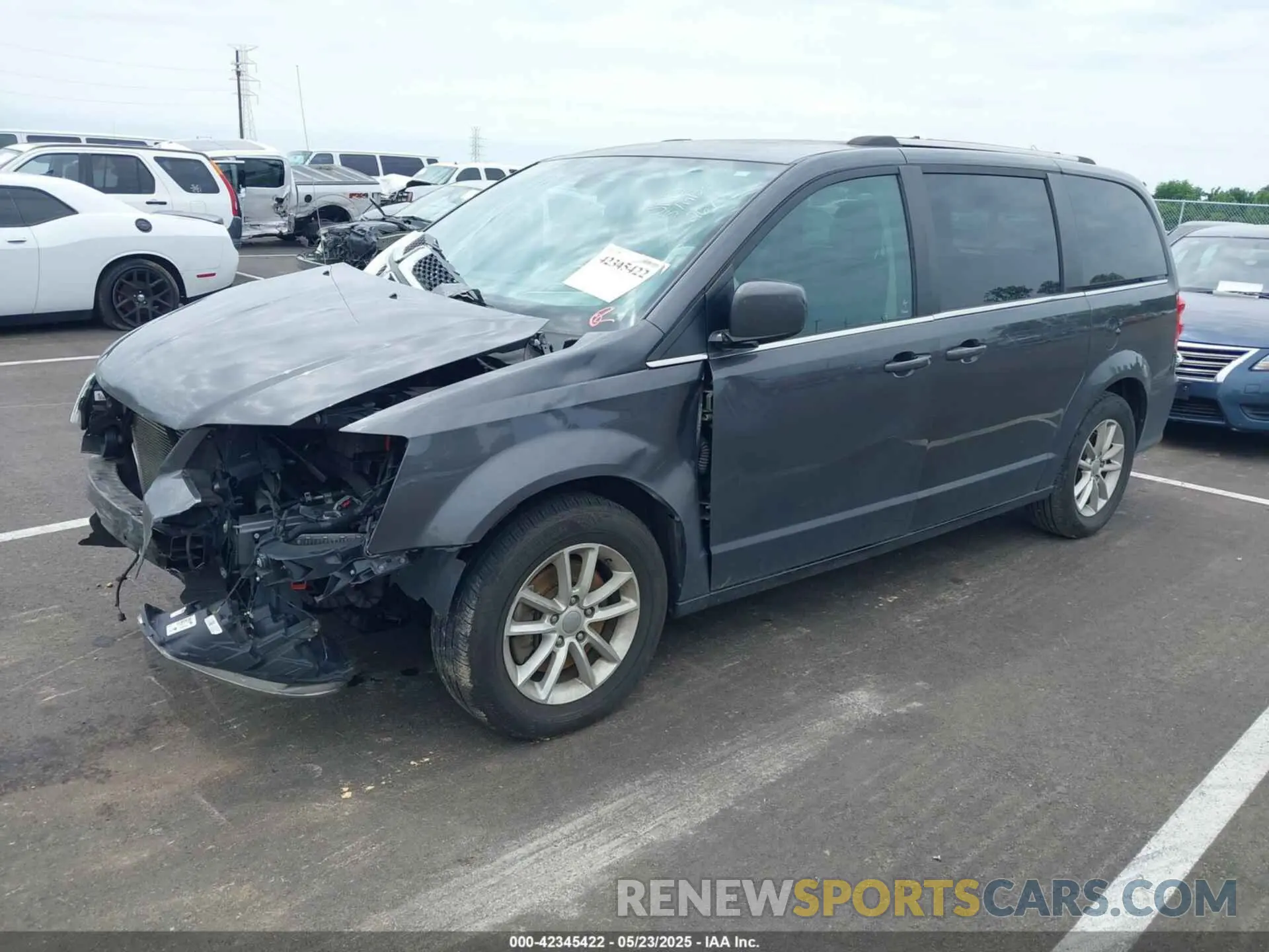 2 fotografías del automóvil dañado 2C4RDGCG8KR798043 DODGE GRAND CARAVAN 2019