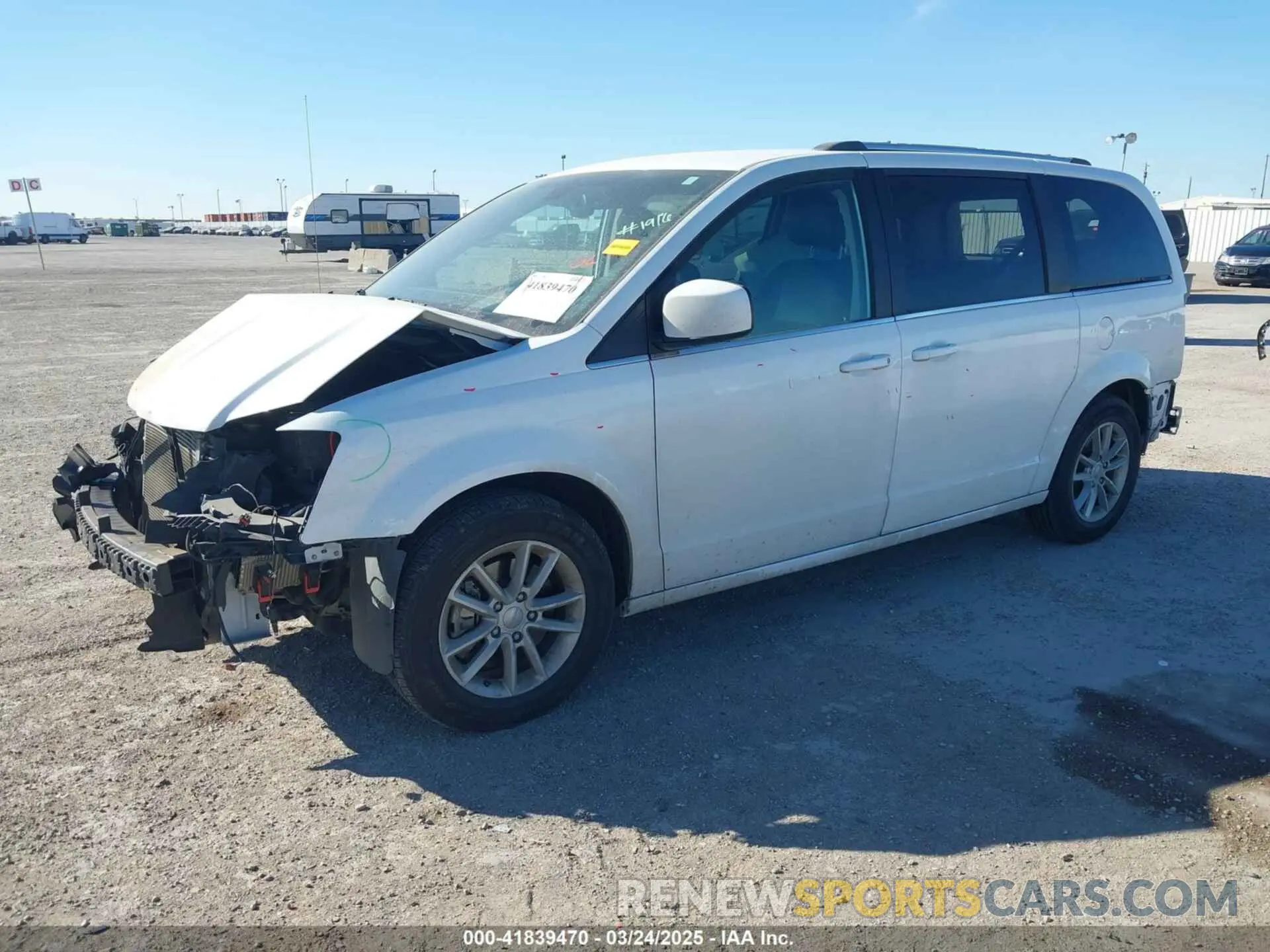 2 fotografías del automóvil dañado 2C4RDGCG9KR520462 DODGE GRAND CARAVAN 2019