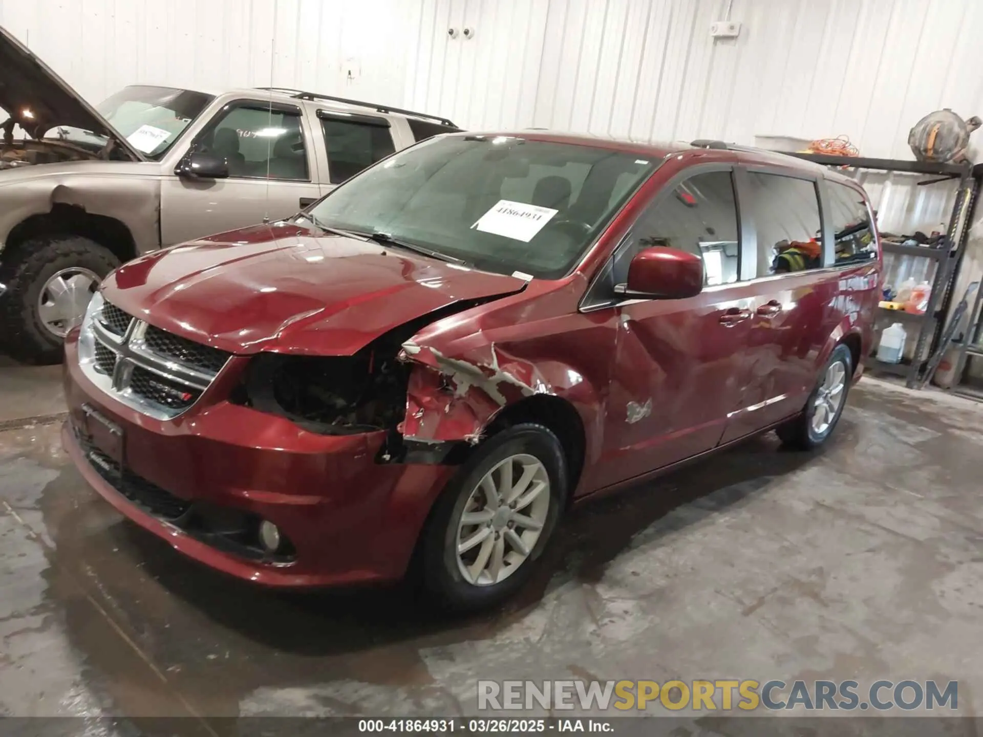2 fotografías del automóvil dañado 2C4RDGCG9KR678235 DODGE GRAND CARAVAN 2019