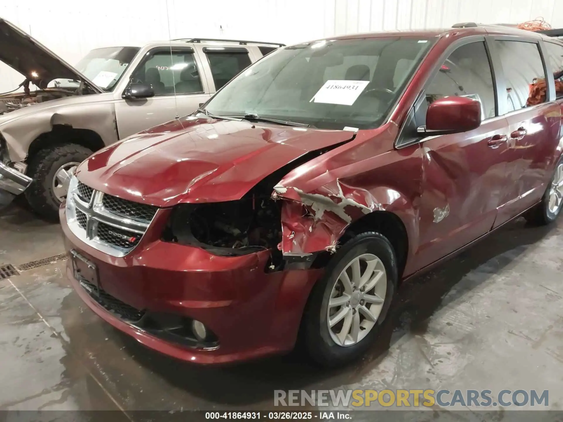 6 fotografías del automóvil dañado 2C4RDGCG9KR678235 DODGE GRAND CARAVAN 2019