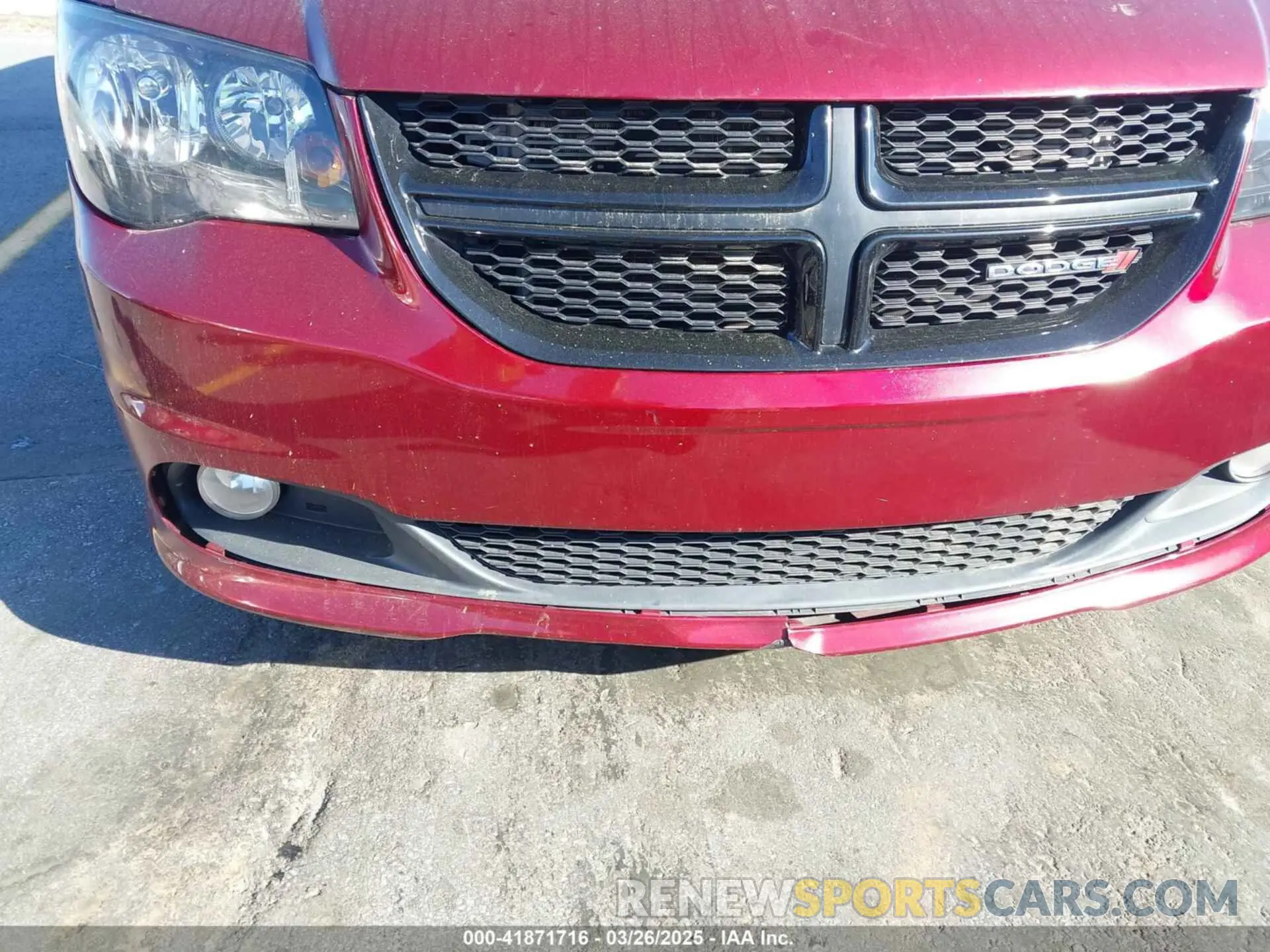 6 fotografías del automóvil dañado 2C4RDGCGXKR633062 DODGE GRAND CARAVAN 2019