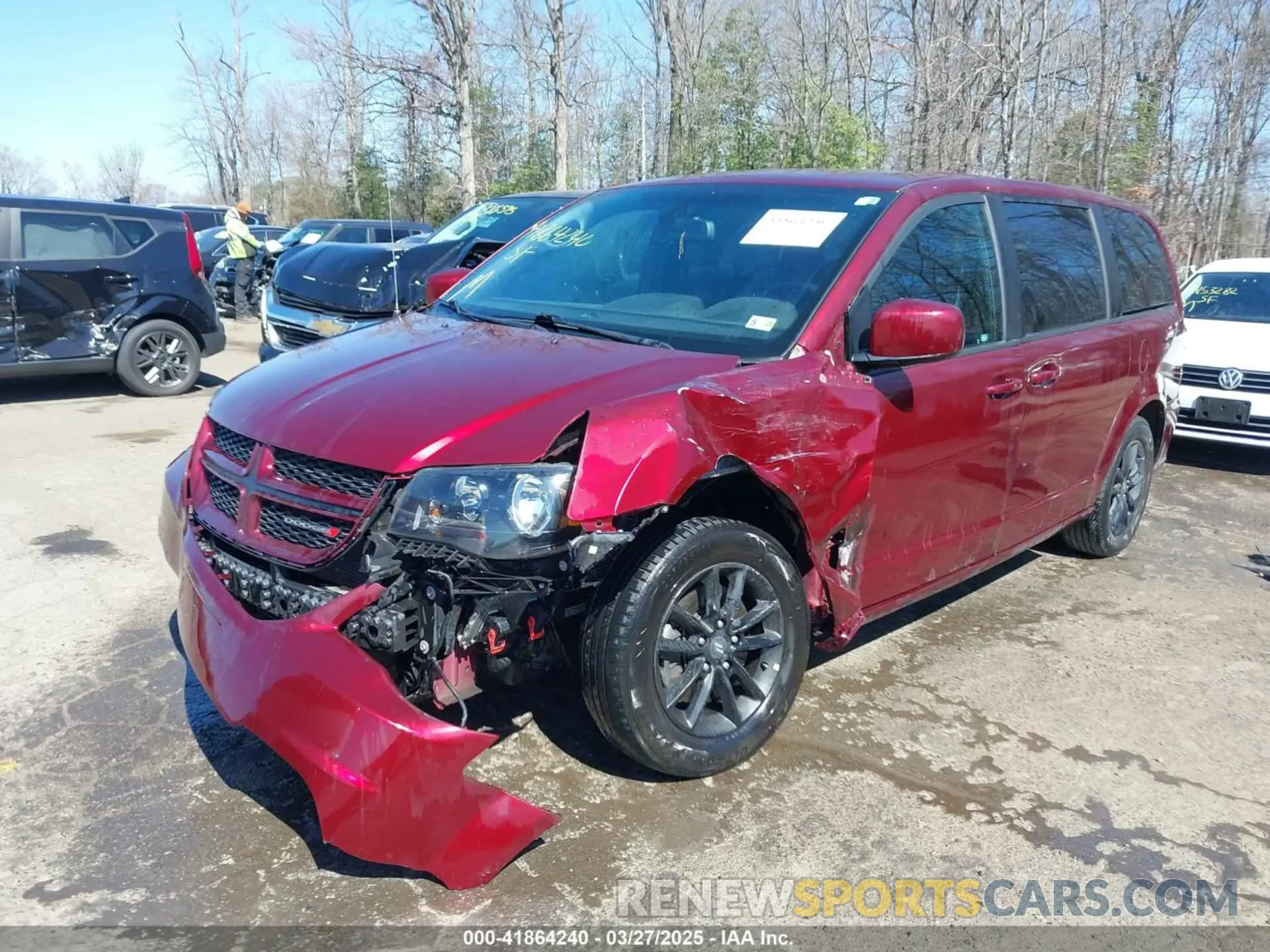 2 fotografías del automóvil dañado 2C4RDGEG0KR768550 DODGE GRAND CARAVAN 2019