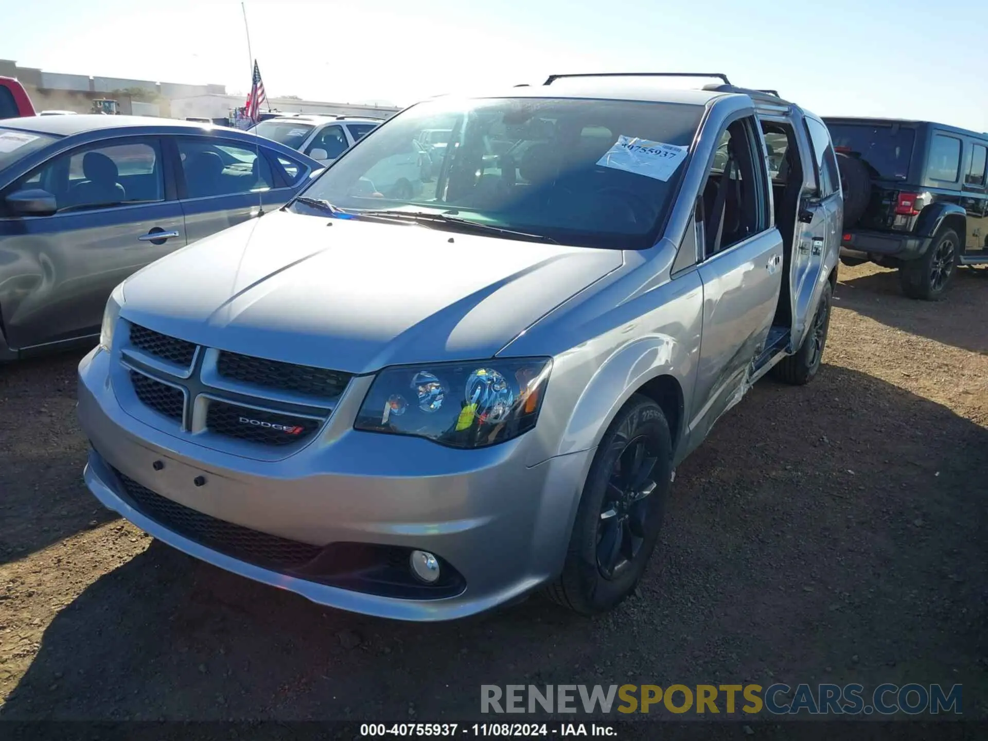 2 fotografías del automóvil dañado 2C4RDGEG1KR784109 DODGE GRAND CARAVAN 2019