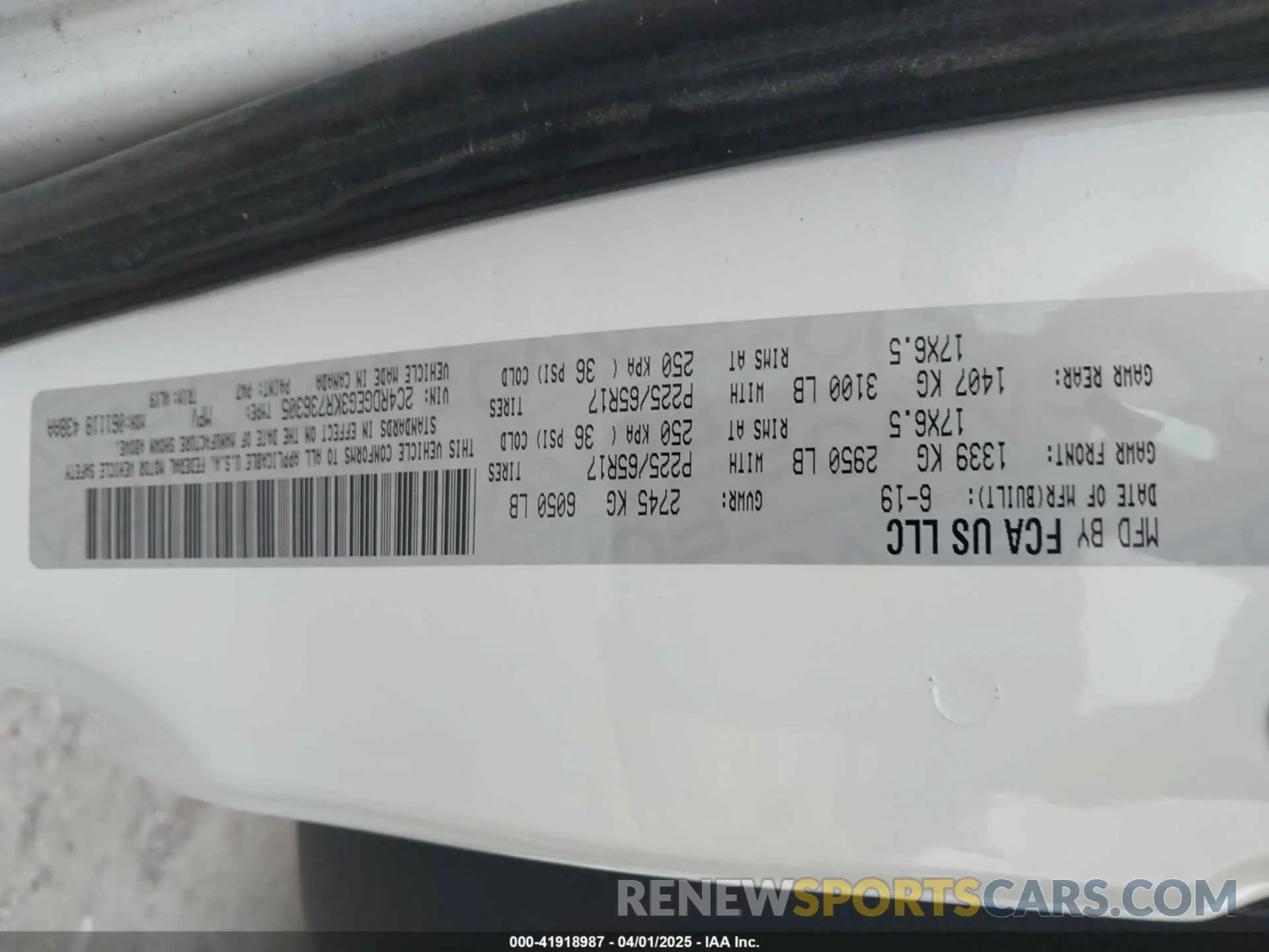 9 fotografías del automóvil dañado 2C4RDGEG3KR736305 DODGE GRAND CARAVAN 2019