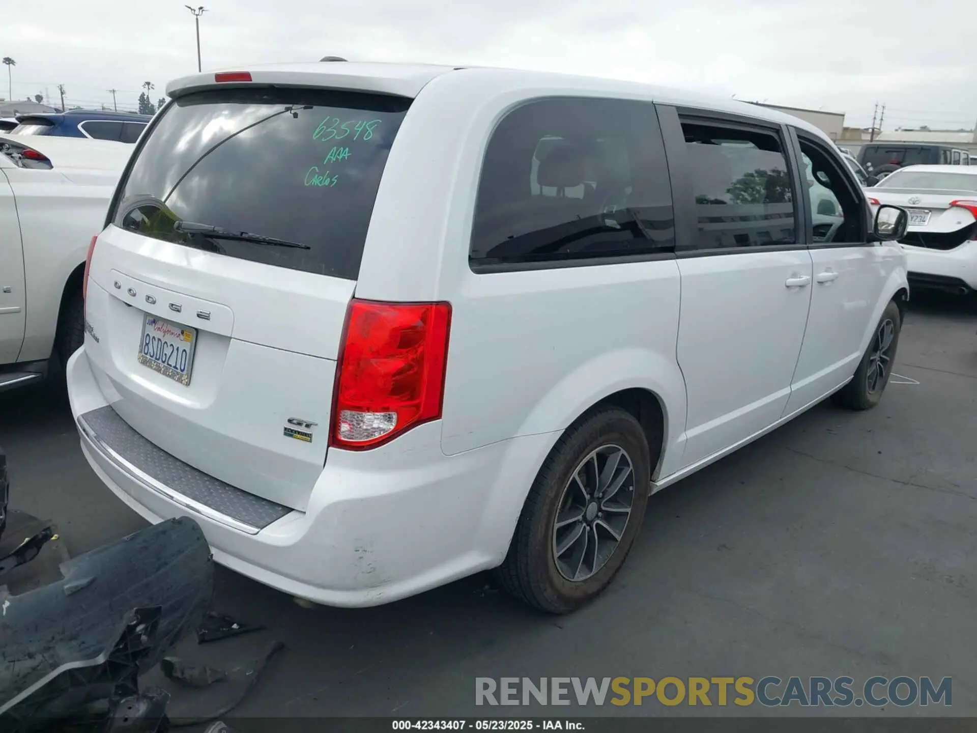 4 fotografías del automóvil dañado 2C4RDGEG4KR535352 DODGE GRAND CARAVAN 2019