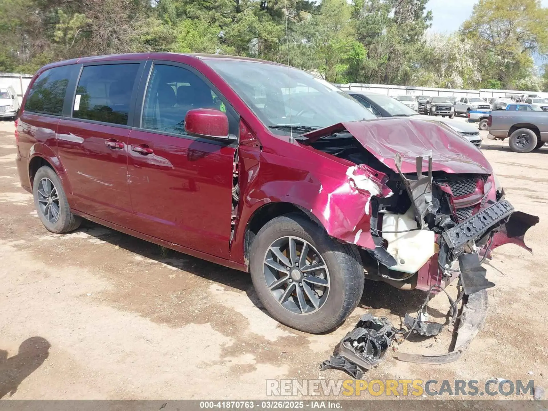 1 fotografías del automóvil dañado 2C4RDGEGXKR658847 DODGE GRAND CARAVAN 2019