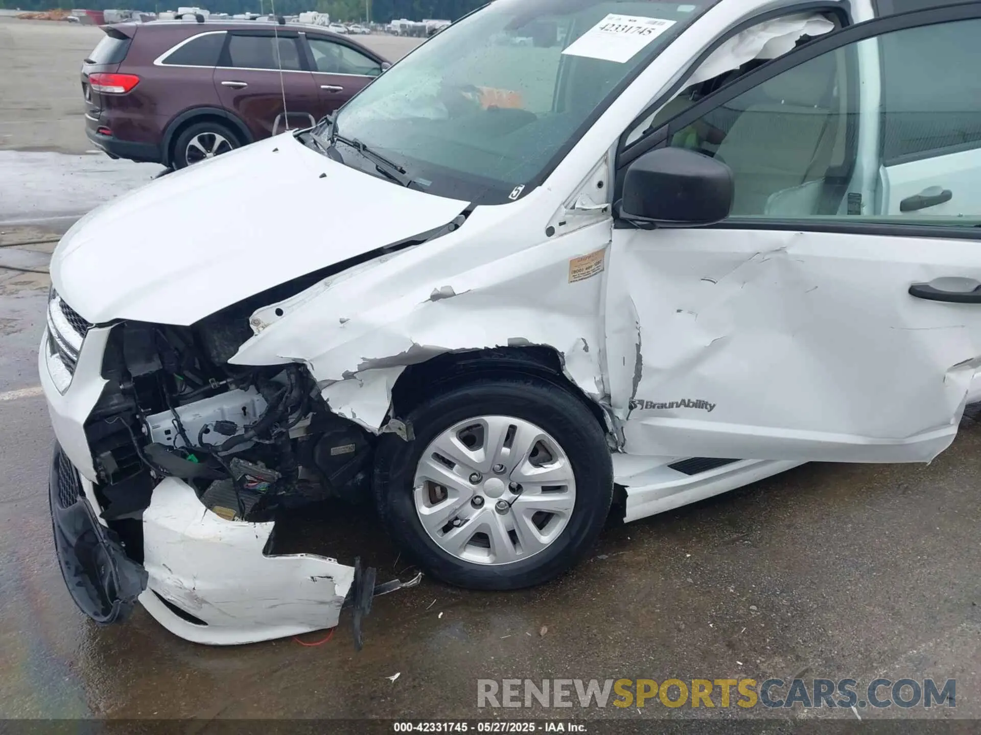 6 fotografías del automóvil dañado 2C7WDGBG0KR649598 DODGE GRAND CARAVAN 2019