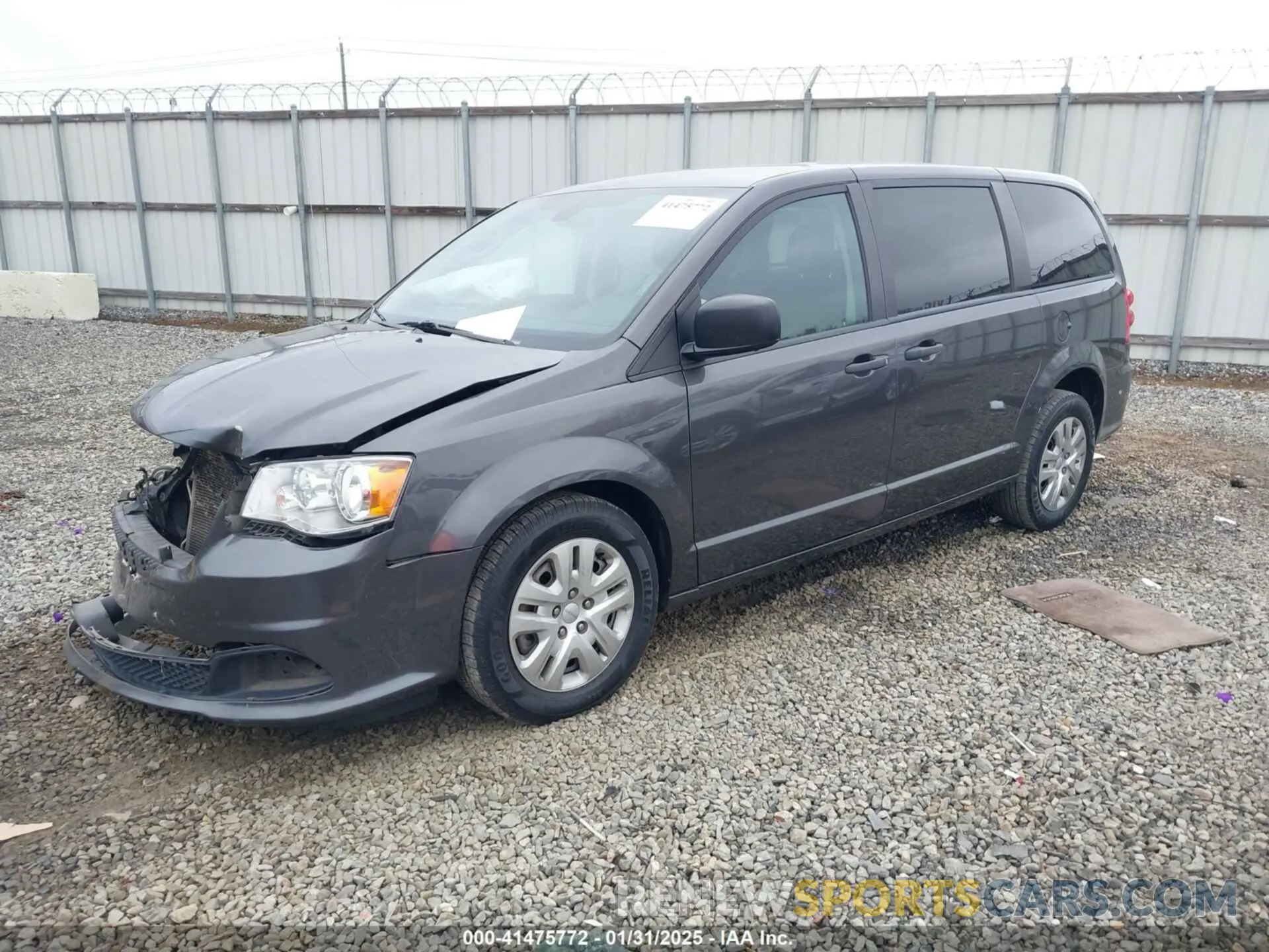 2 fotografías del automóvil dañado 2C4RDGBG5LR237320 DODGE GRAND CARAVAN 2020
