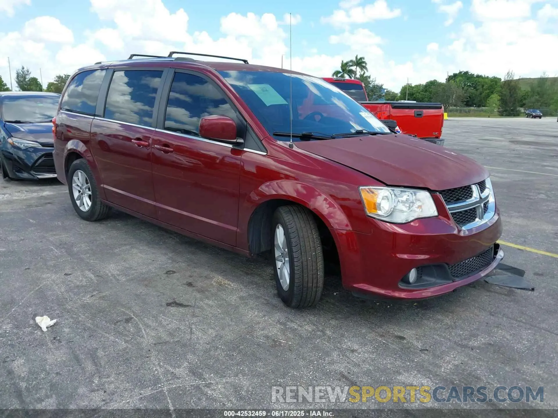 1 fotografías del automóvil dañado 2C4RDGCG3LR174085 DODGE GRAND CARAVAN 2020