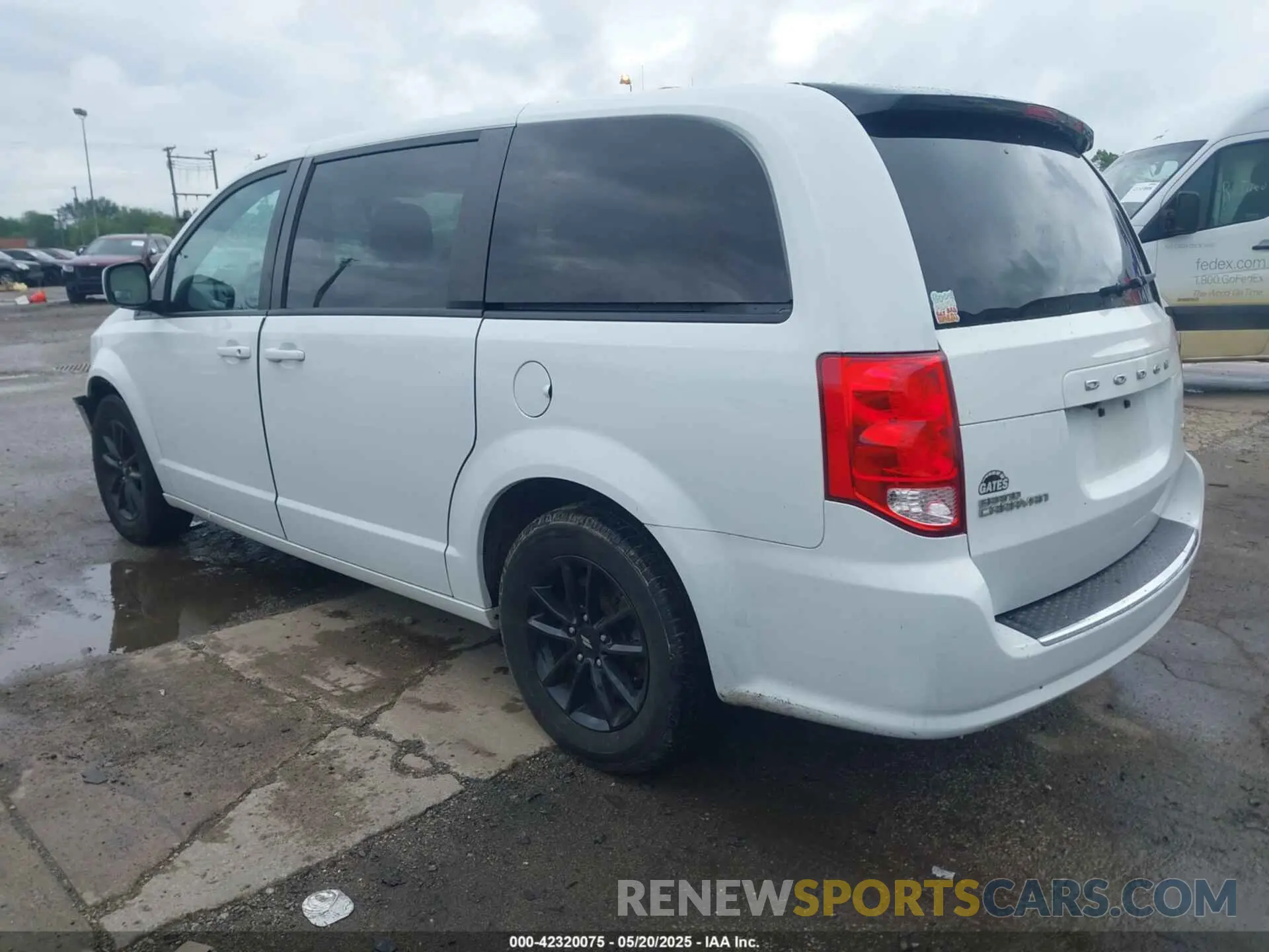 3 fotografías del automóvil dañado 2C4RDGEG8LR160325 DODGE GRAND CARAVAN 2020