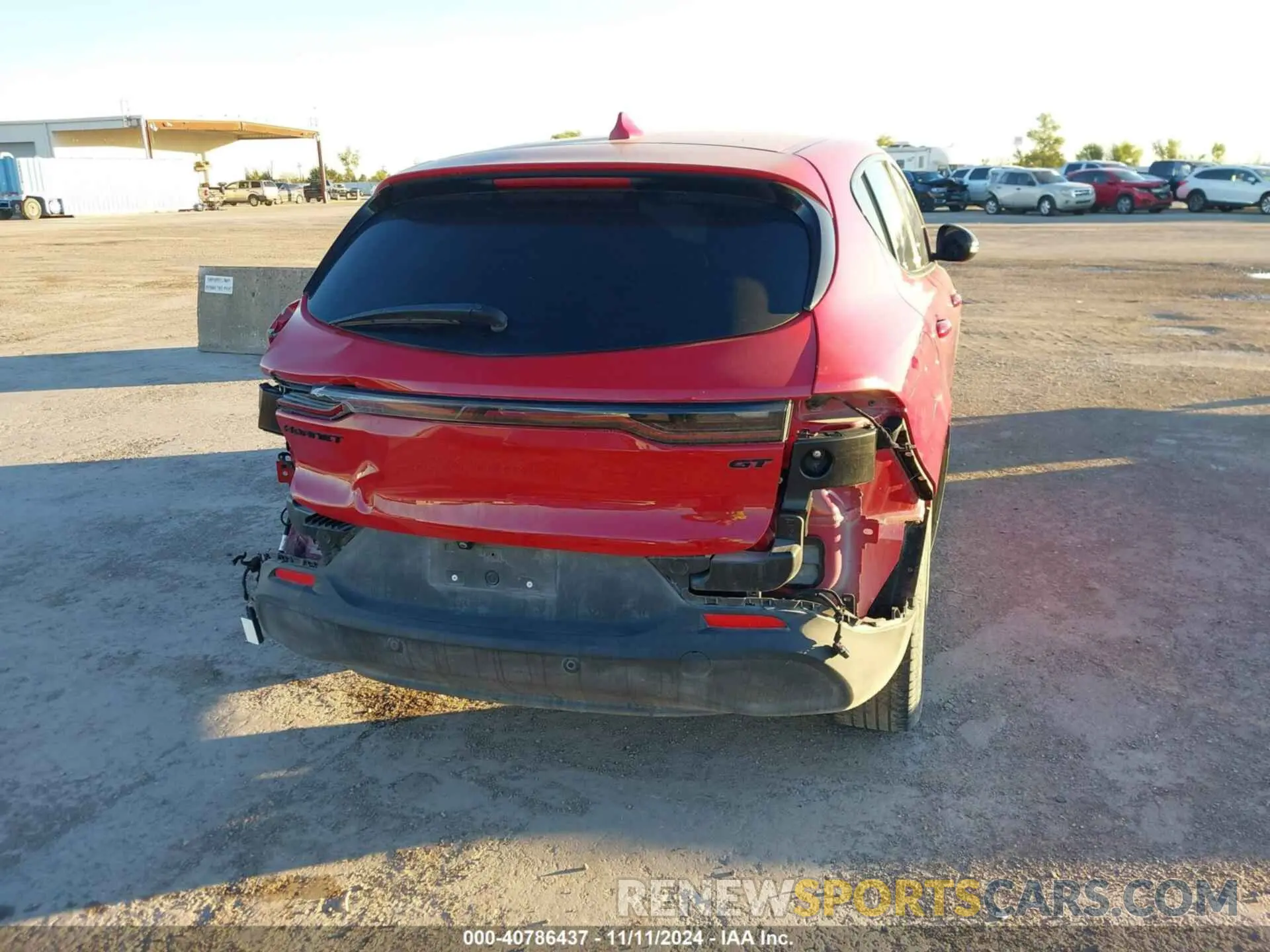 6 fotografías del automóvil dañado ZACNDFAN8P3A04008 DODGE HORNET 2023