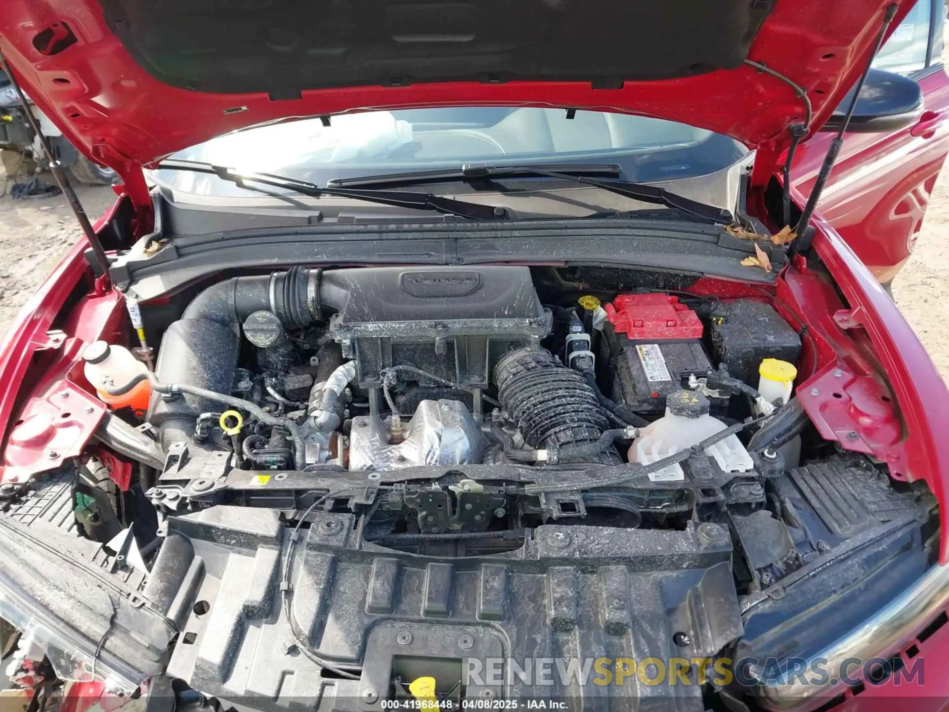 10 fotografías del automóvil dañado ZACNDFAN4R3A35503 DODGE HORNET 2024