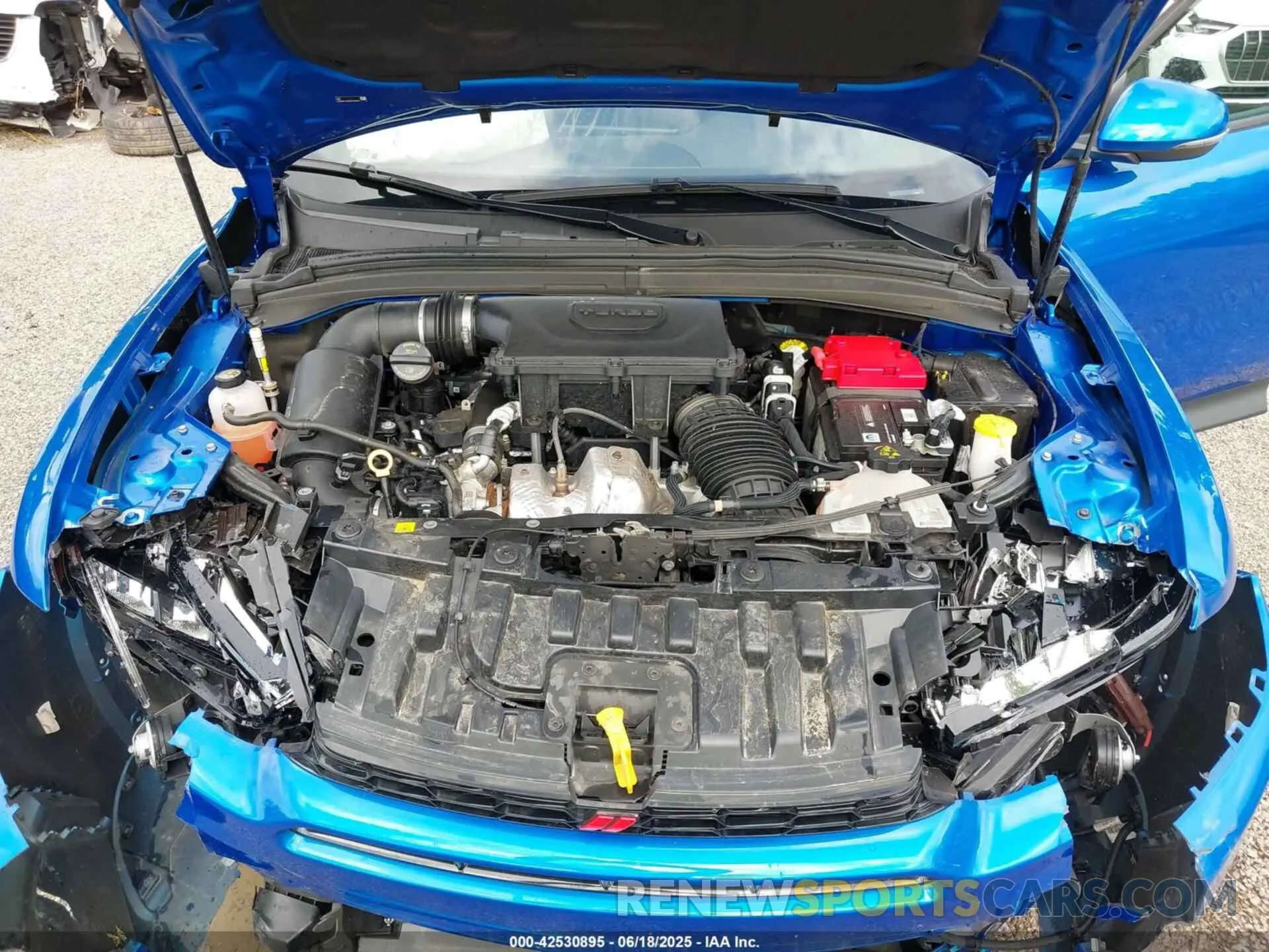 10 fotografías del automóvil dañado ZACNDFAN4R3A36361 DODGE HORNET 2024
