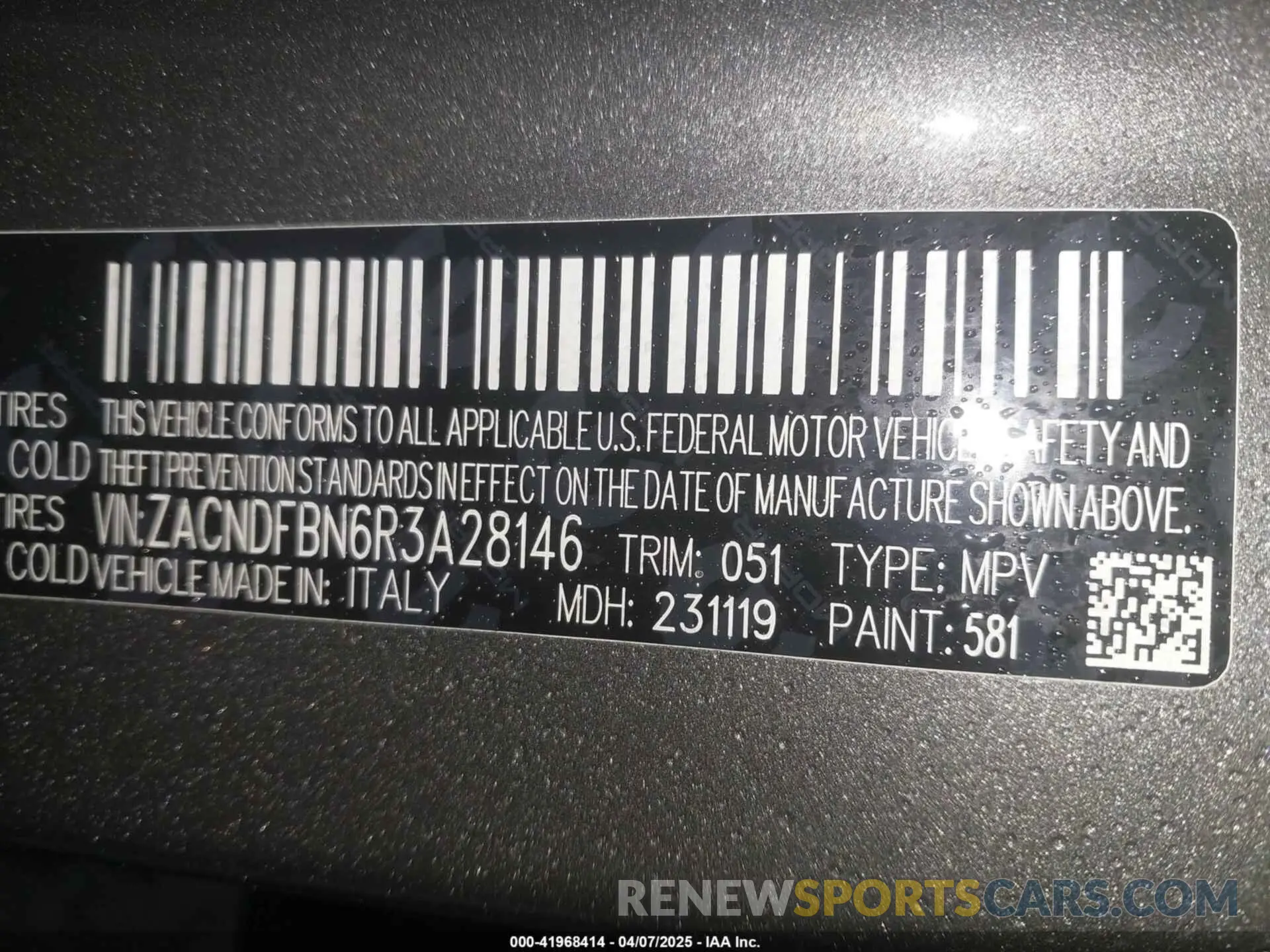 9 fotografías del automóvil dañado ZACNDFBN6R3A28146 DODGE HORNET 2024