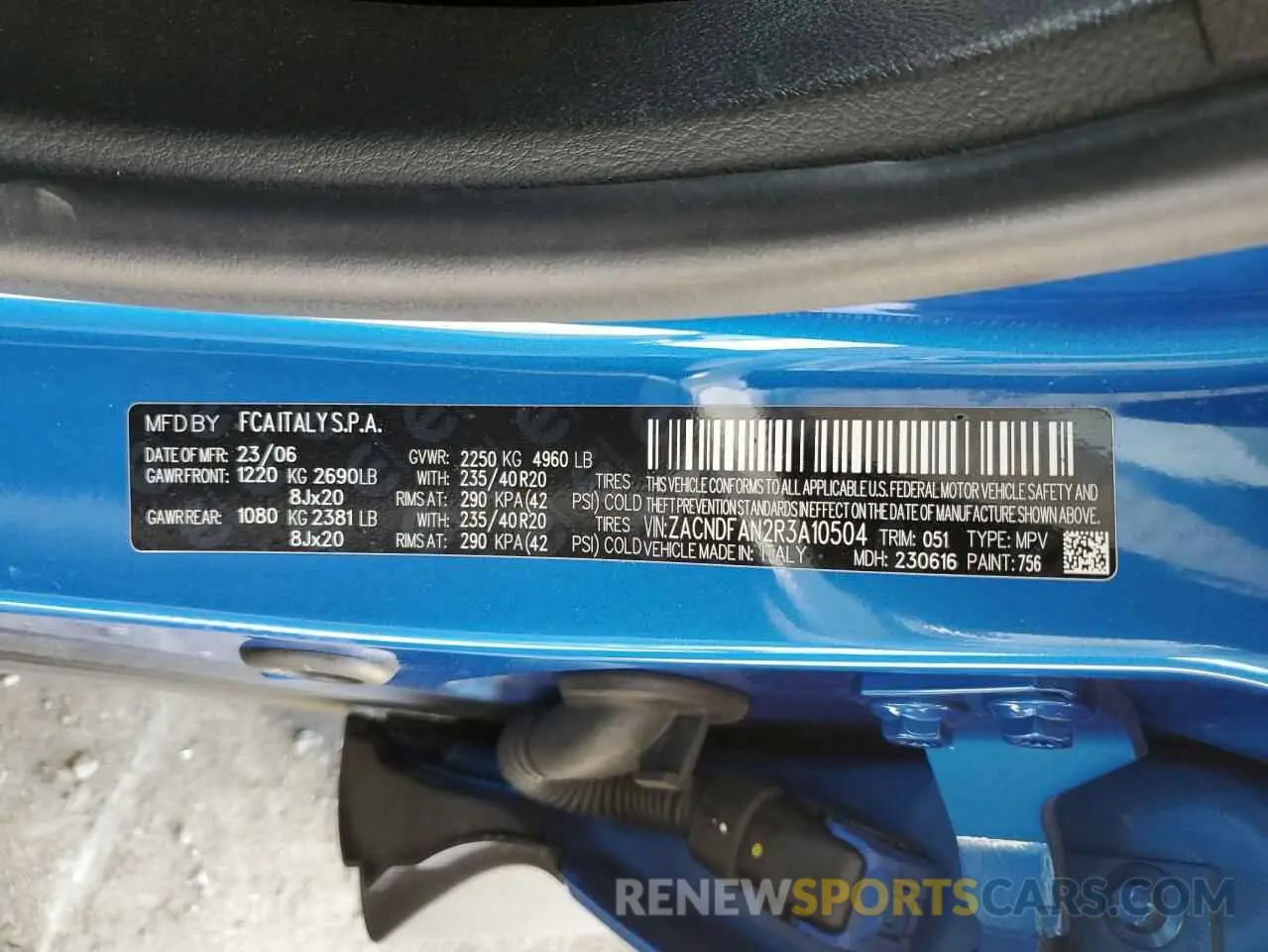 15 fotografías del automóvil dañado ZACNDFAN2R3A10504 DODGE HORNET GT 2024