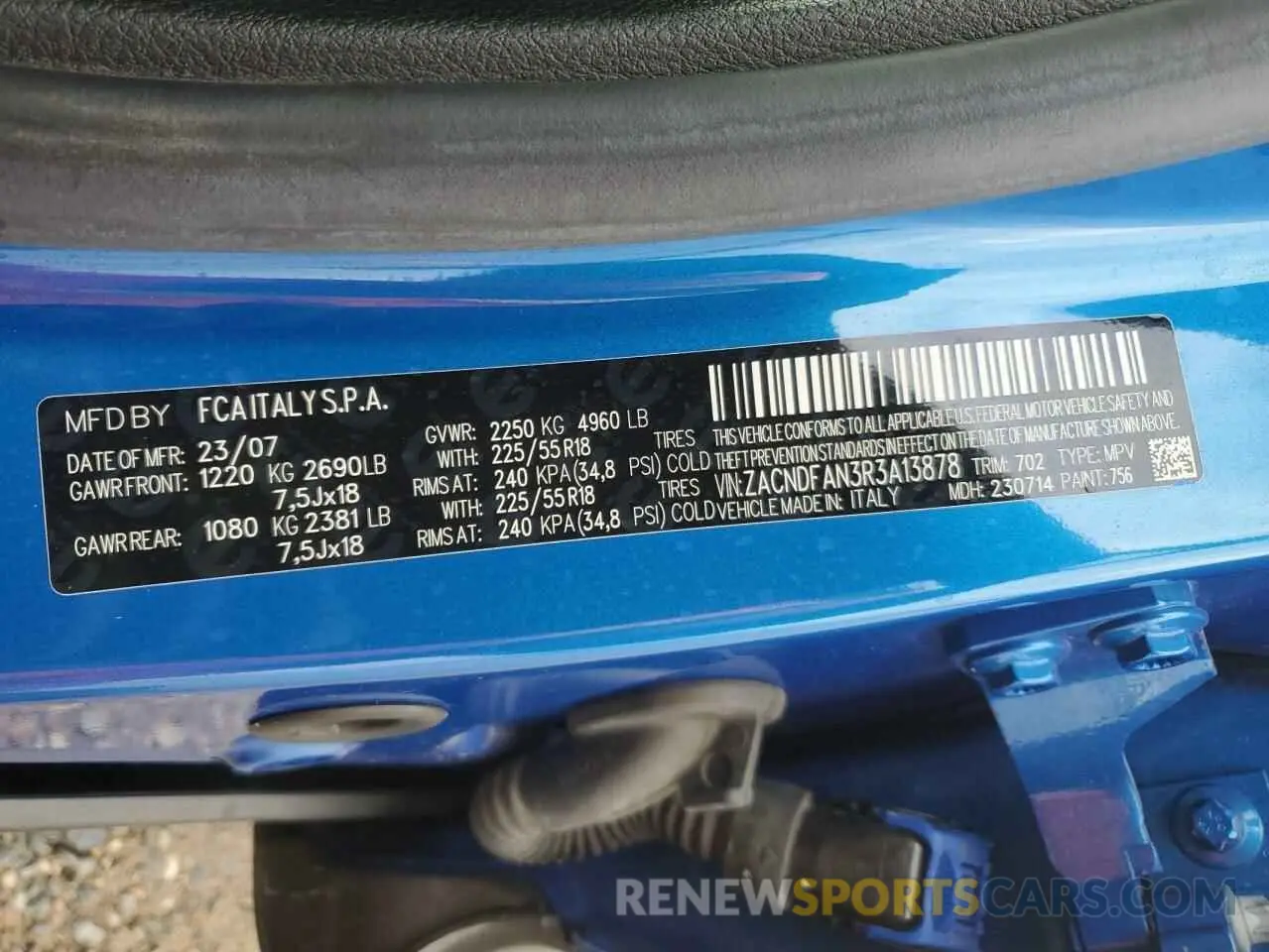 13 fotografías del automóvil dañado ZACNDFAN3R3A13878 DODGE HORNET GT 2024