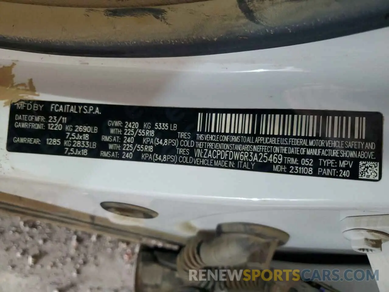 12 fotografías del automóvil dañado ZACPDFDW6R3A25469 DODGE HORNET R/T 2024