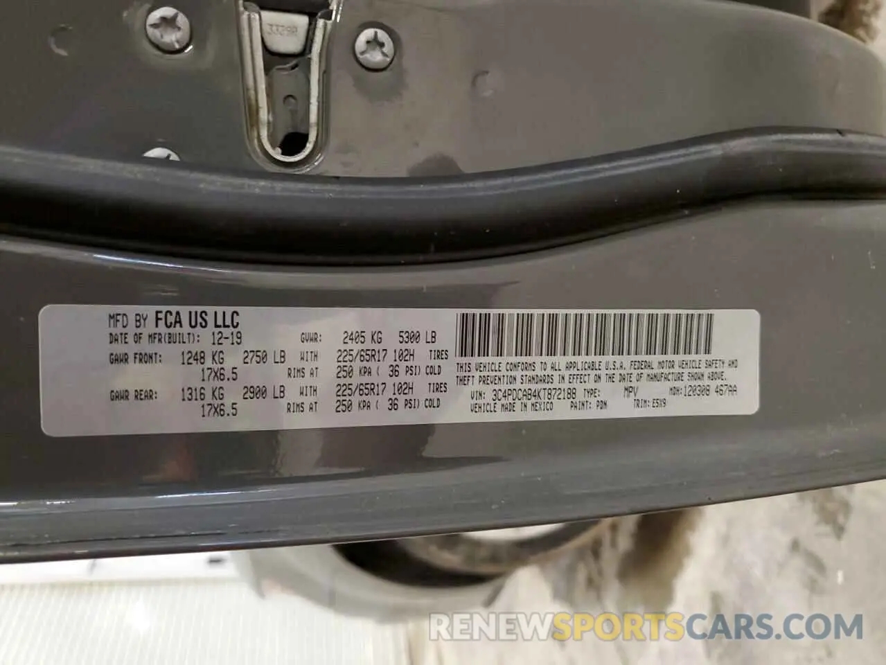 13 fotografías del automóvil dañado 3C4PDCAB4KT872188 DODGE JOURNEY 2019