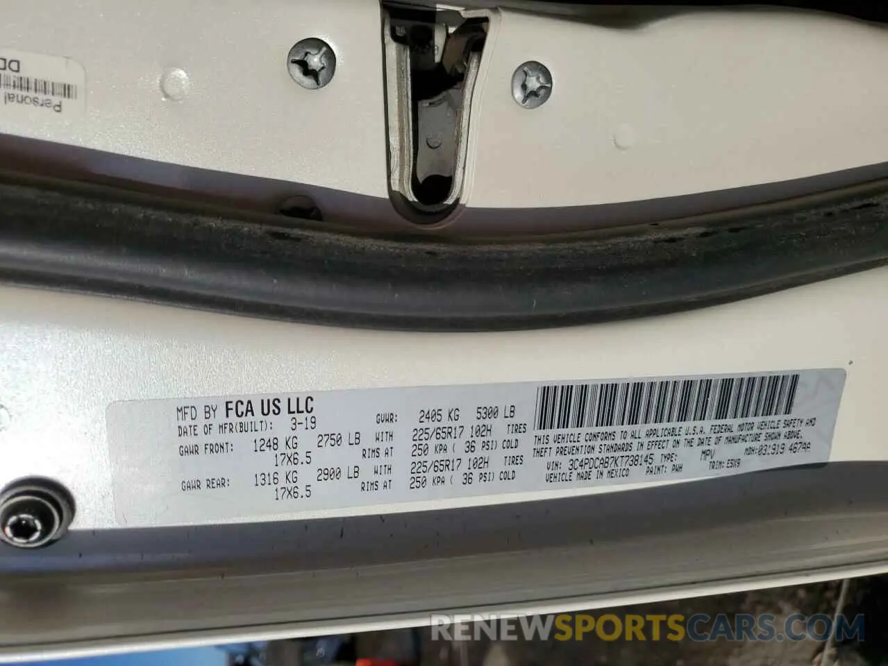 12 fotografías del automóvil dañado 3C4PDCAB7KT738145 DODGE JOURNEY 2019