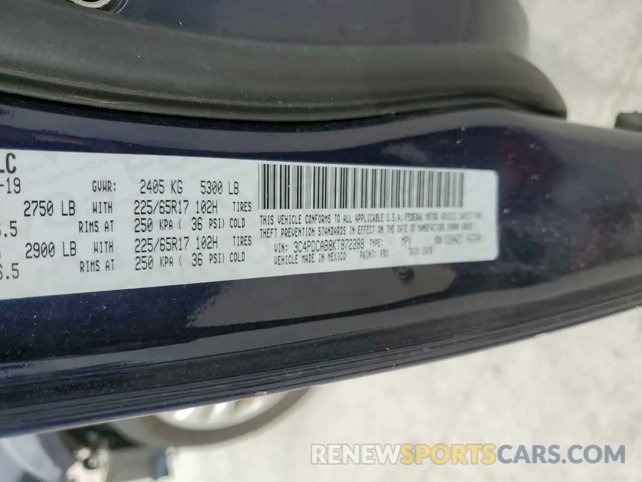 15 fotografías del automóvil dañado 3C4PDCAB8KT872288 DODGE JOURNEY 2019