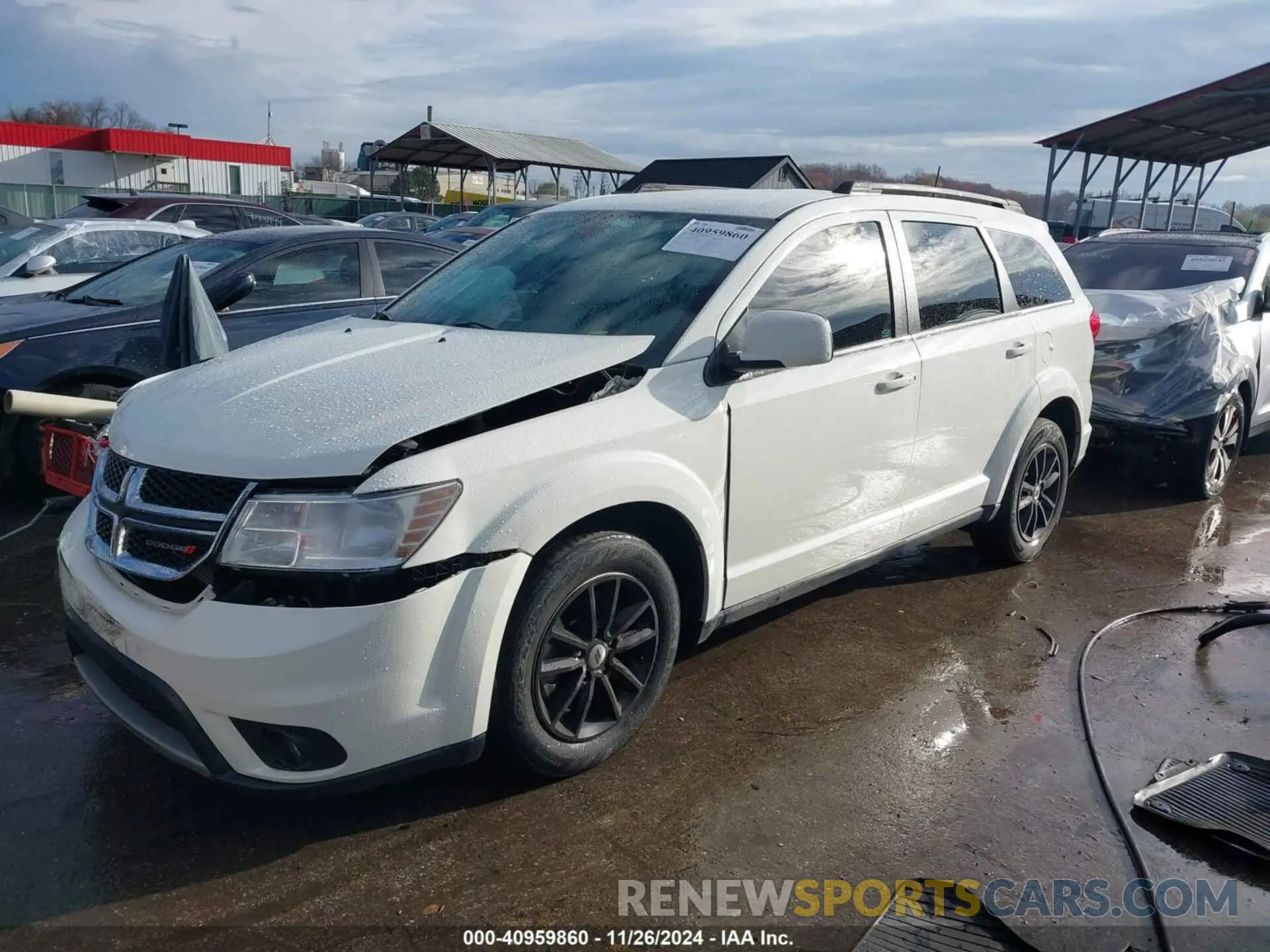 2 fotografías del automóvil dañado 3C4PDCBB0KT833578 DODGE JOURNEY 2019