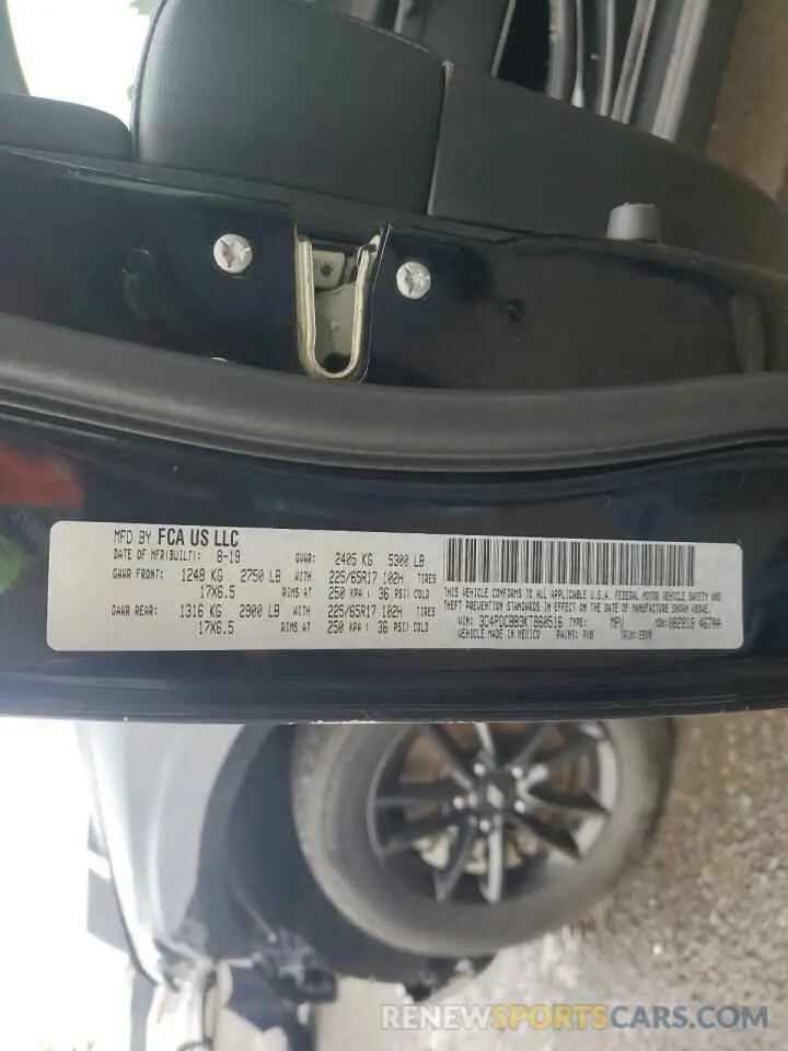13 fotografías del automóvil dañado 3C4PDCBB3KT860516 DODGE JOURNEY 2019