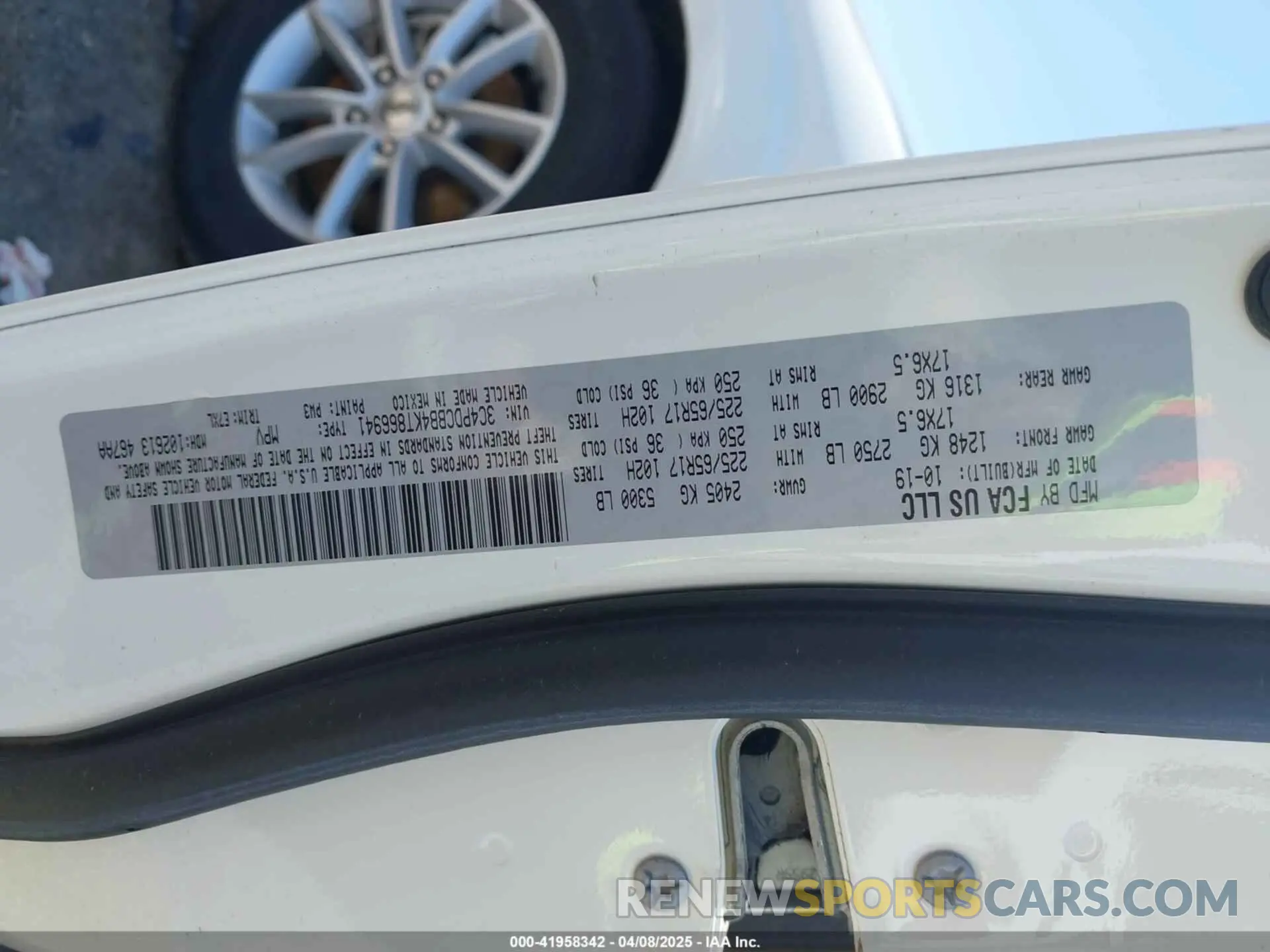 9 fotografías del automóvil dañado 3C4PDCBB4KT866941 DODGE JOURNEY 2019