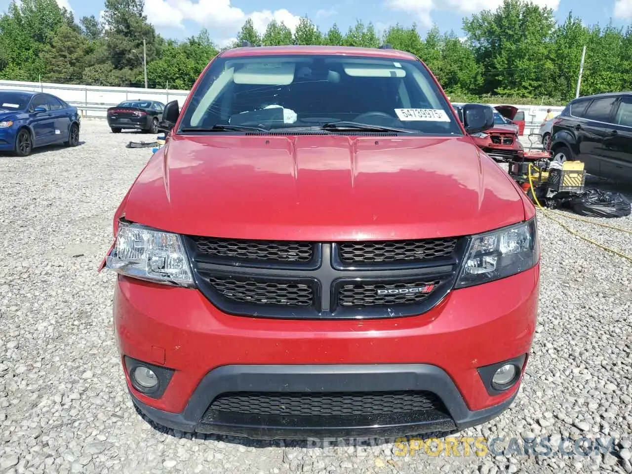 5 fotografías del automóvil dañado 3C4PDCBB5KT845578 DODGE JOURNEY 2019