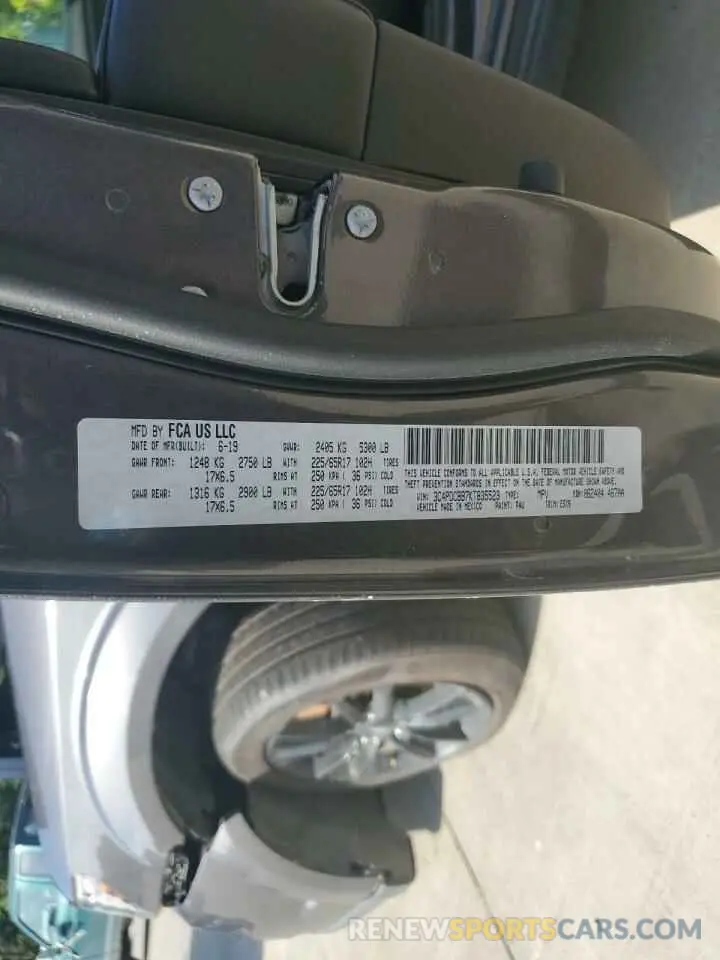 13 fotografías del automóvil dañado 3C4PDCBB7KT835523 DODGE JOURNEY 2019