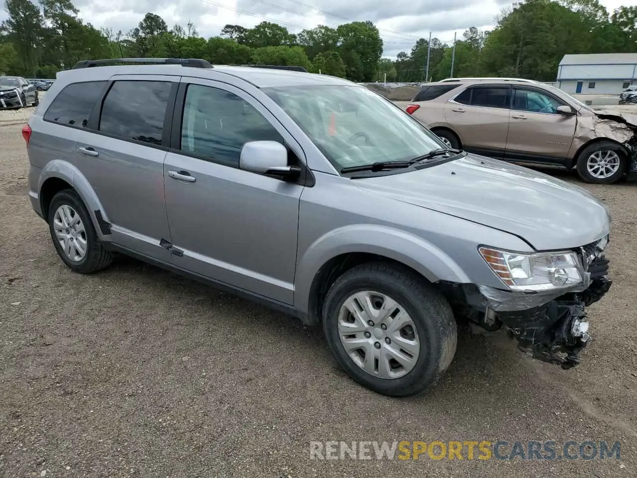 4 fotografías del automóvil dañado 3C4PDCBB8KT779253 DODGE JOURNEY 2019