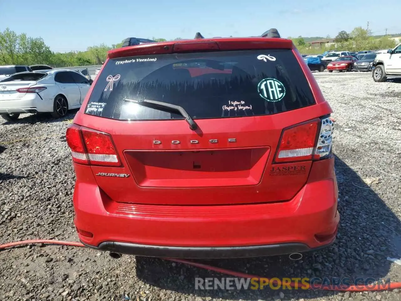 6 fotografías del automóvil dañado 3C4PDCBG2KT837773 DODGE JOURNEY 2019