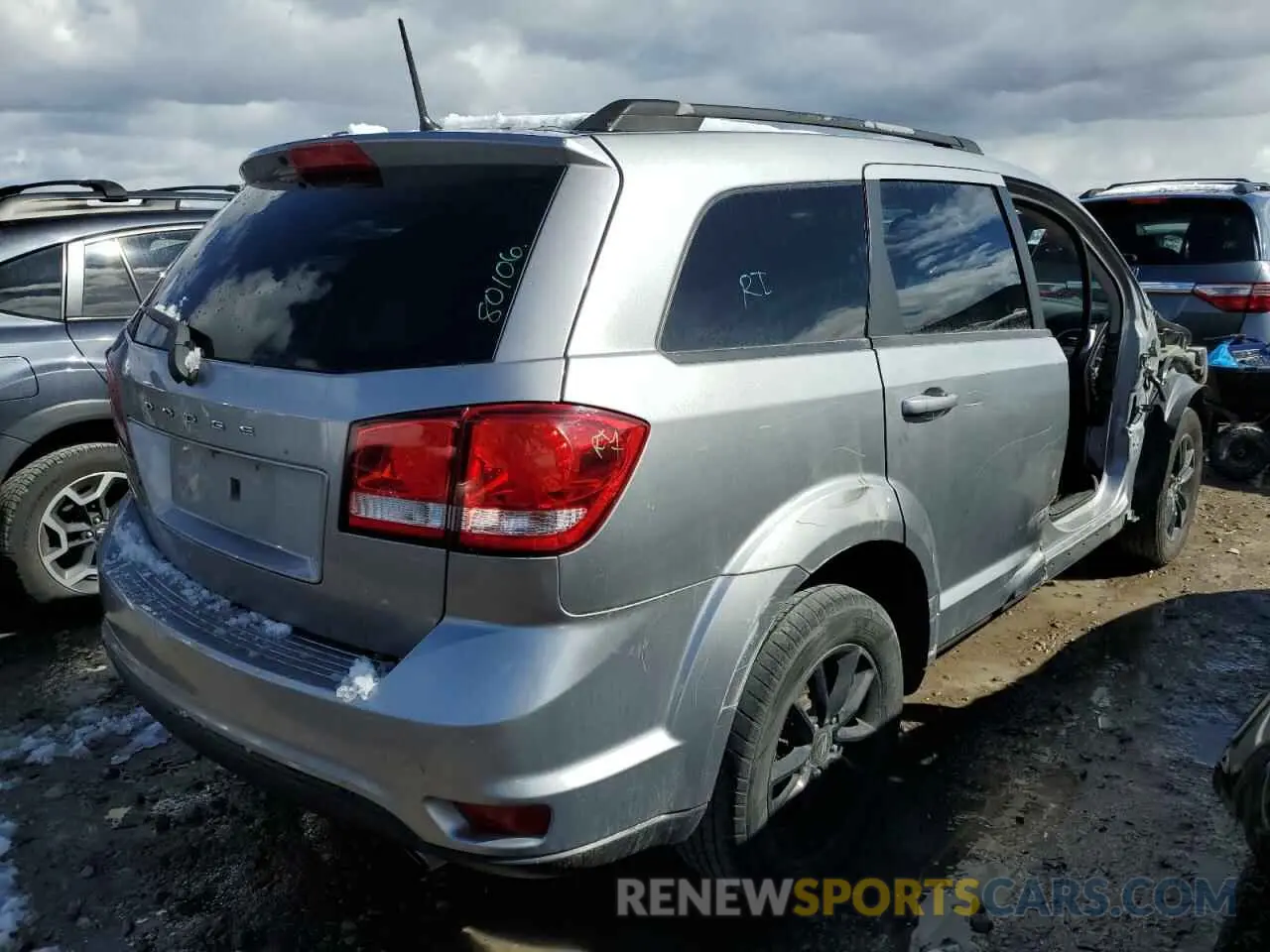3 fotografías del automóvil dañado 3C4PDCBG6KT875362 DODGE JOURNEY 2019
