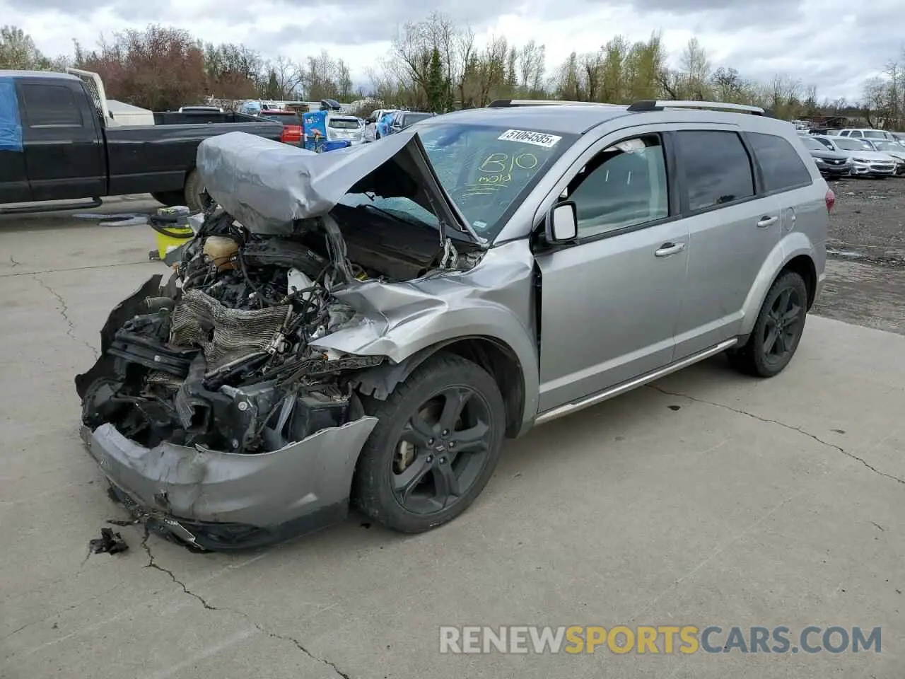 1 fotografías del automóvil dañado 3C4PDCGG0KT858078 DODGE JOURNEY 2019