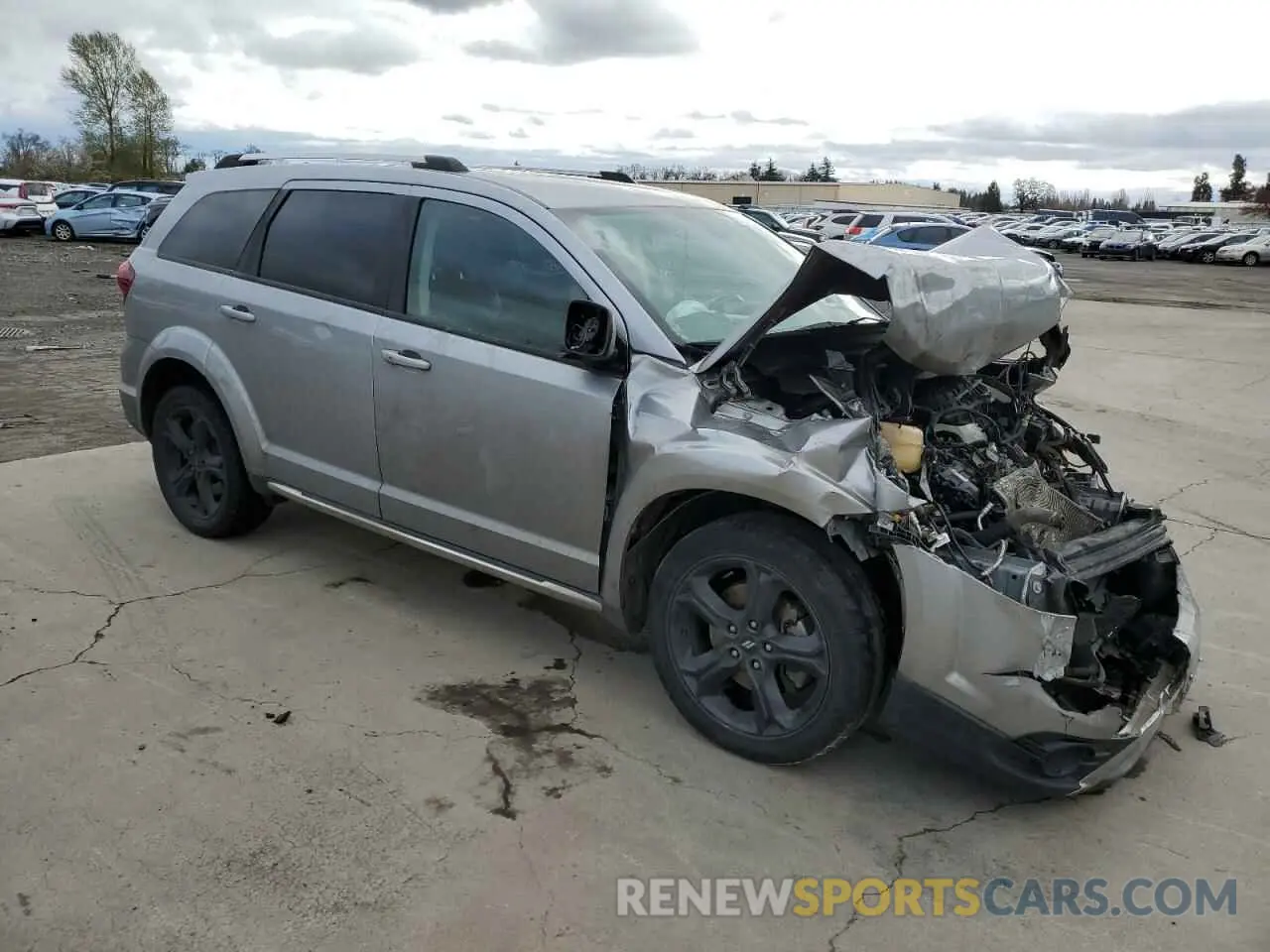 4 fotografías del automóvil dañado 3C4PDCGG0KT858078 DODGE JOURNEY 2019