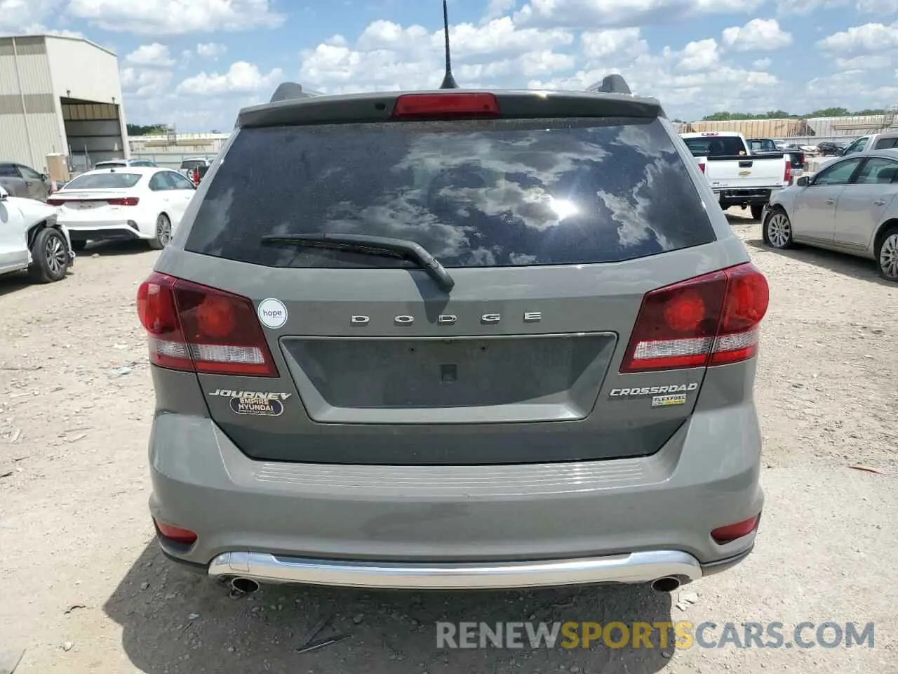 6 fotografías del automóvil dañado 3C4PDCGG1KT746390 DODGE JOURNEY 2019