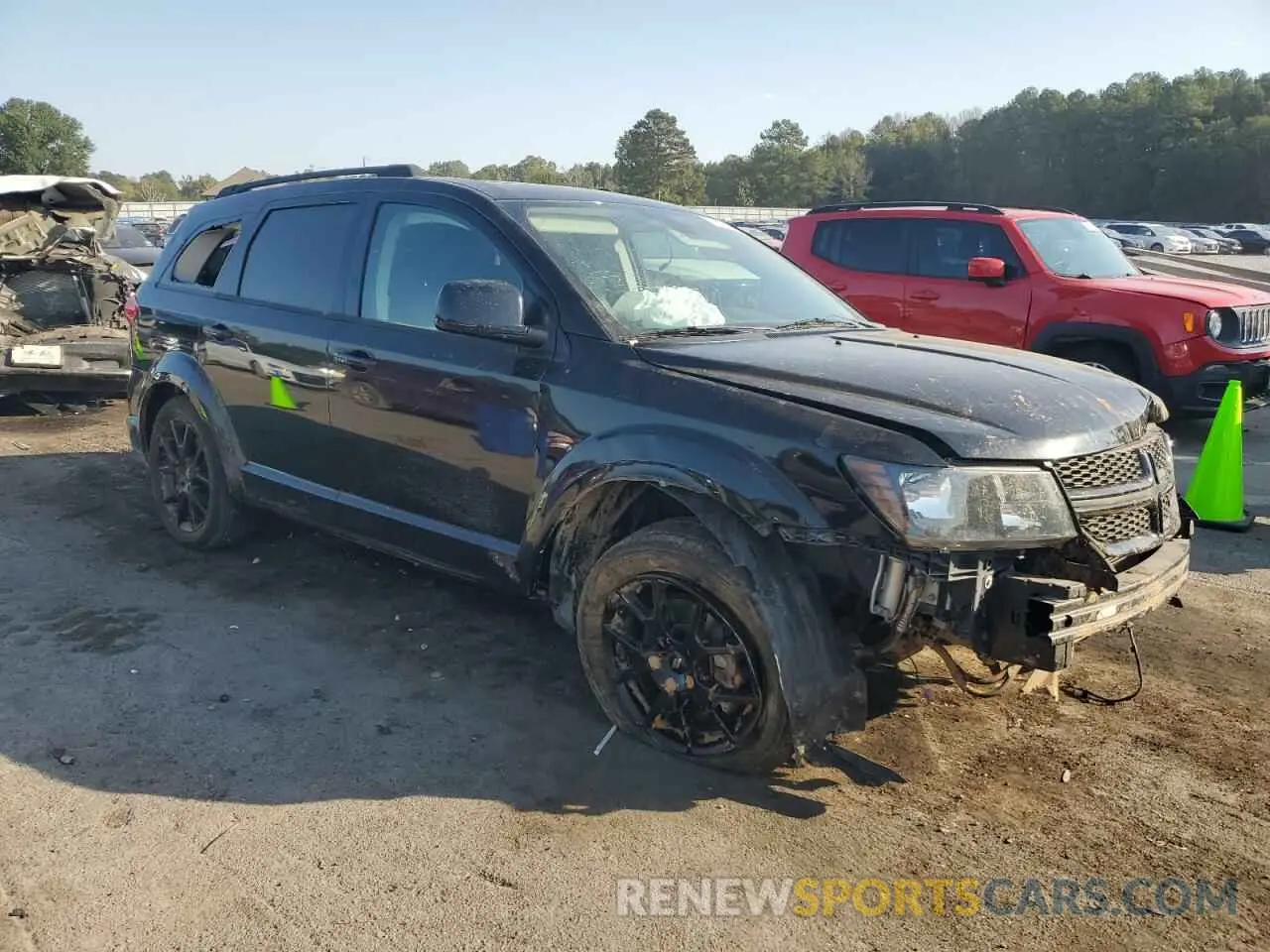 4 fotografías del automóvil dañado 3C4PDDEG0KT739262 DODGE JOURNEY 2019