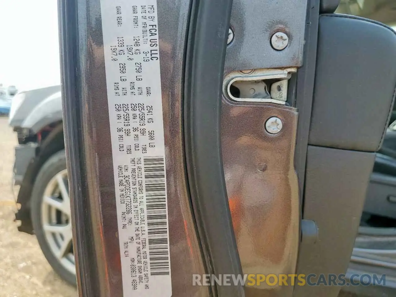 14 fotografías del automóvil dañado 3C4PDDEG1KT732286 DODGE JOURNEY 2019