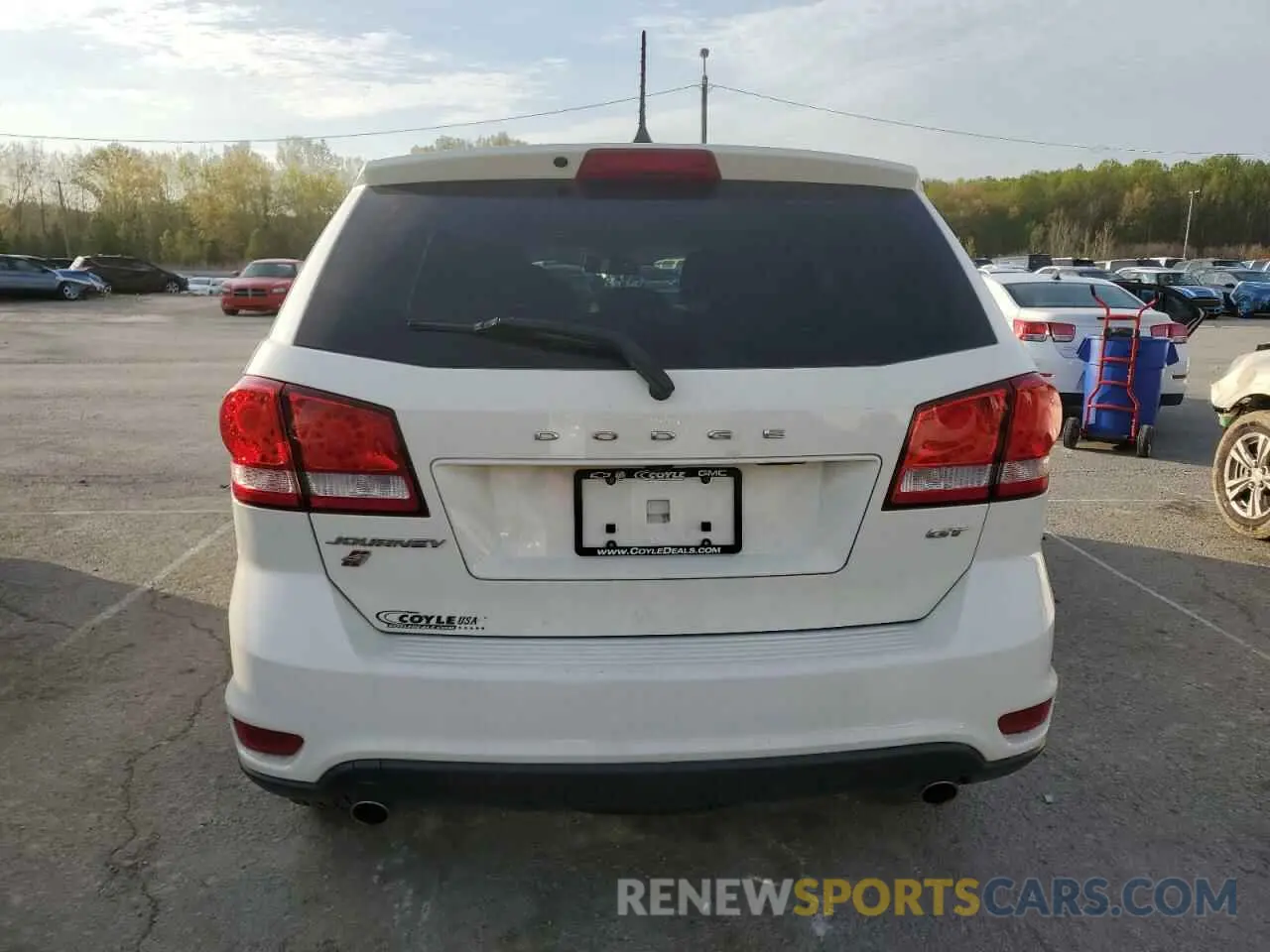 6 fotografías del automóvil dañado 3C4PDDEG6KT837230 DODGE JOURNEY 2019