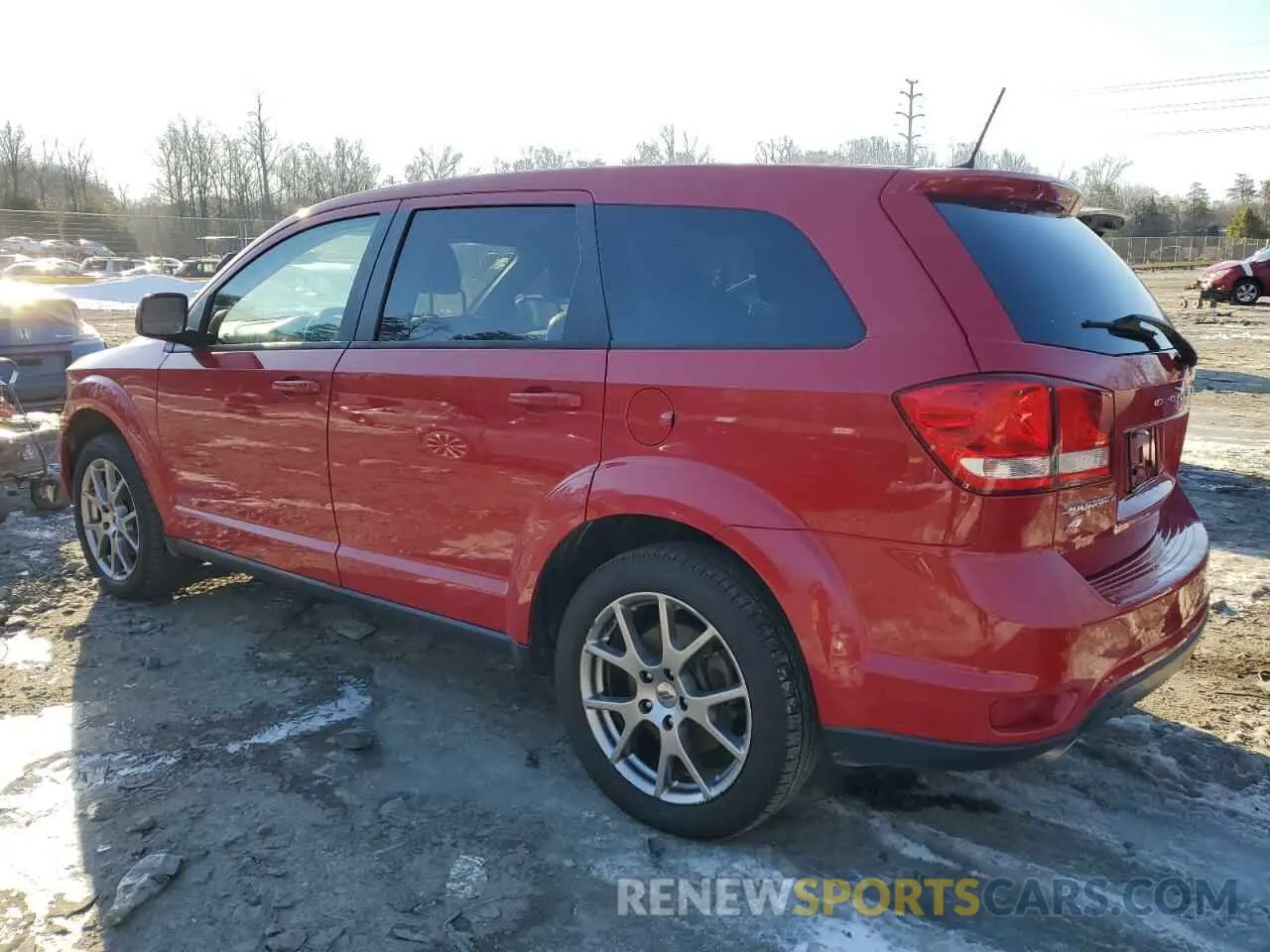 2 fotografías del automóvil dañado 3C4PDDEG8KT785194 DODGE JOURNEY 2019