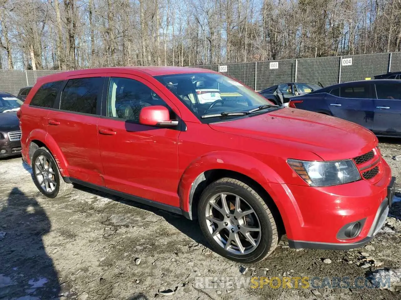 4 fotografías del automóvil dañado 3C4PDDEG8KT785194 DODGE JOURNEY 2019