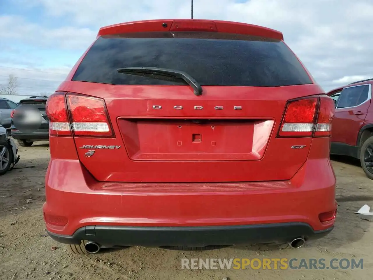 6 fotografías del automóvil dañado 3C4PDDEG9KT720998 DODGE JOURNEY 2019