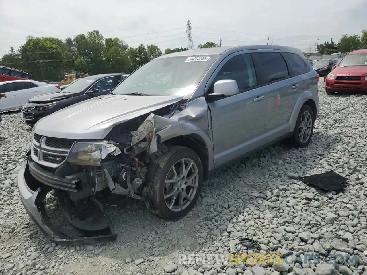 1 fotografías del automóvil dañado 3C4PDDEG9KT784619 DODGE JOURNEY 2019